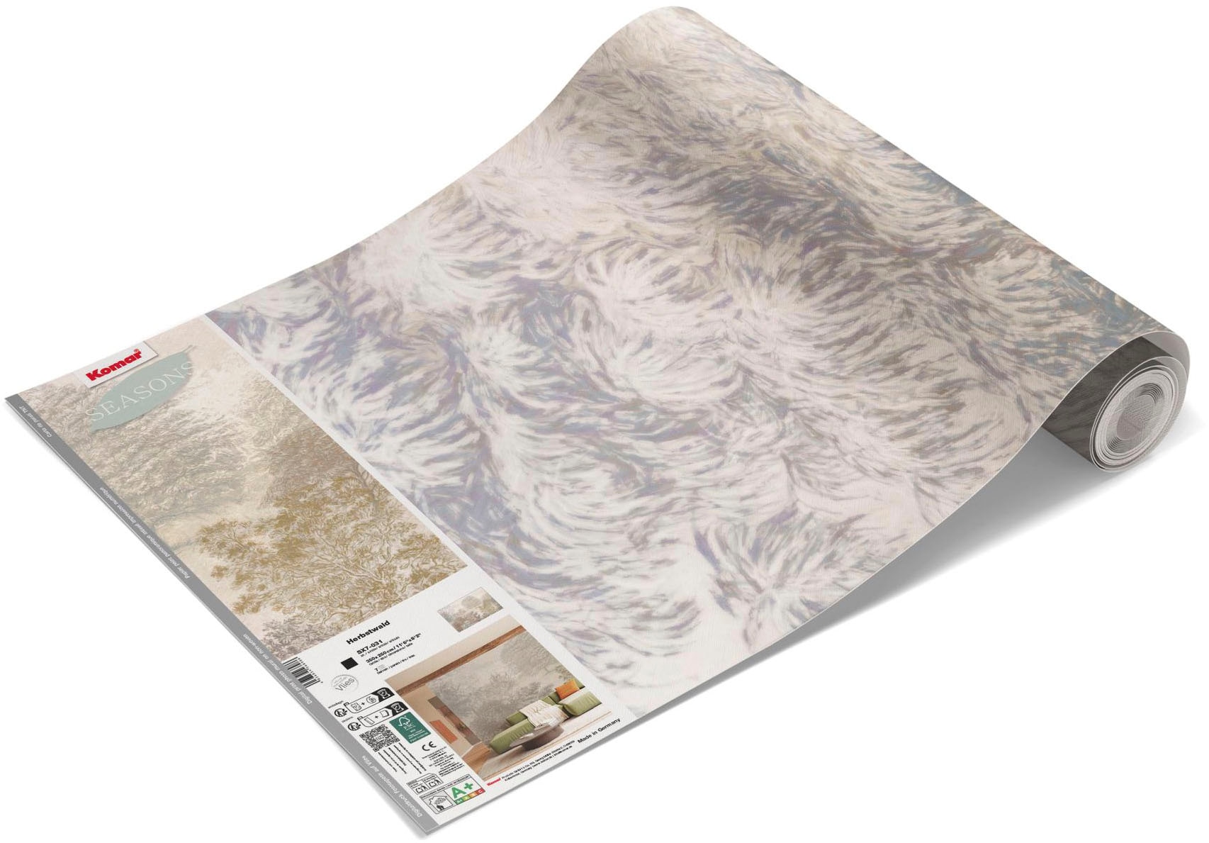 Komar Fototapete »Vlies Fototapete - Herbstwald - Größe 350 x 250 cm« Motiv | bedruckt glatt