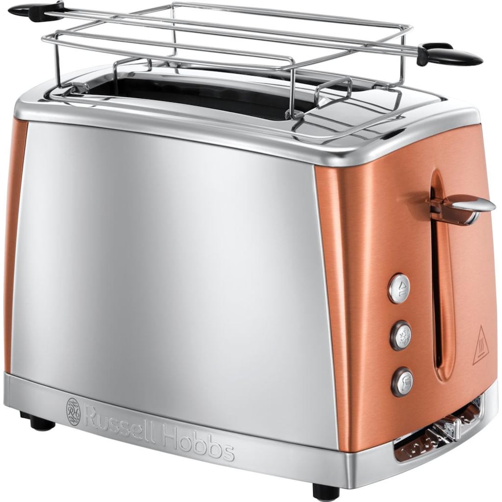 RUSSELL HOBBS Toaster »Luna Copper Accents 24290-56«, 2 lange Schlitze, für 2 Scheiben, 1550 W