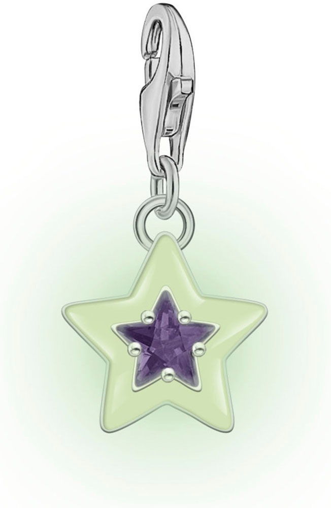 THOMAS SABO Charm Stern »mit Steinen und Kaltemaille, 2039-041-13, 2043-496-7, 2044-041-14«, mit Glas-Keramik Stein oder Zirkonia (synth.)