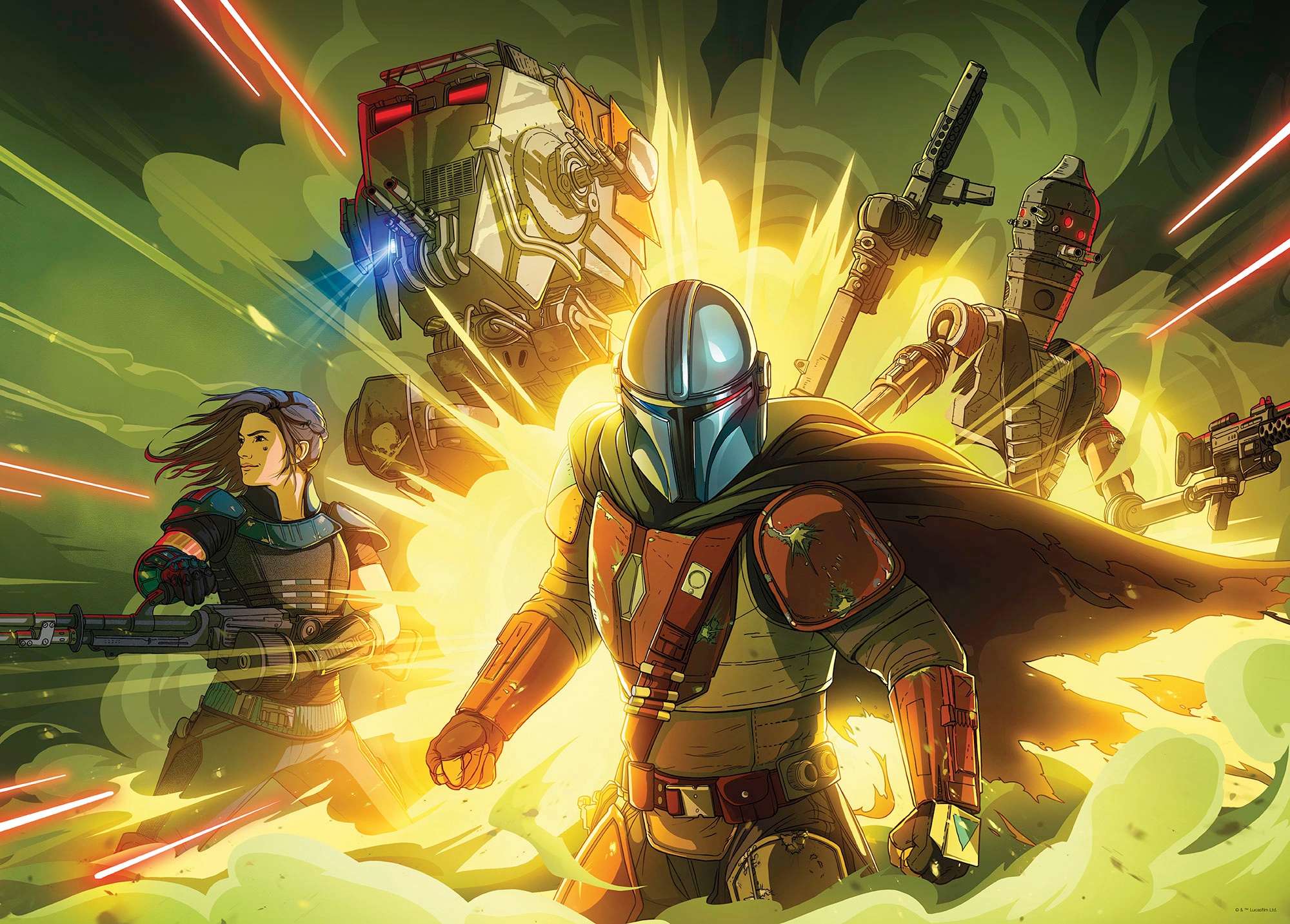 Komar Bild »Mandalorian Fireteam«, Disney-Star Wars, (1 St.), Wandbild zur günstig online kaufen