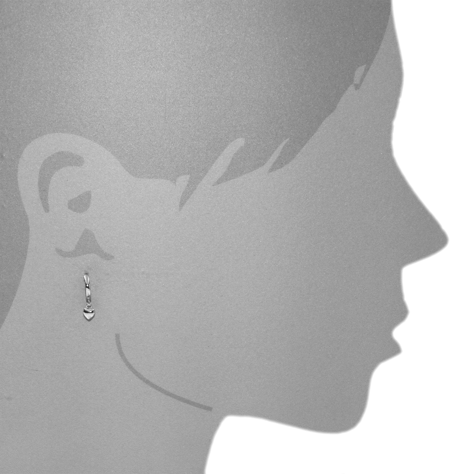 OSTSEE-SCHMUCK Paar Creolen »Ostsee-Schmuck Creole kleines Herz Creole kleines Herz«, (2 tlg.)