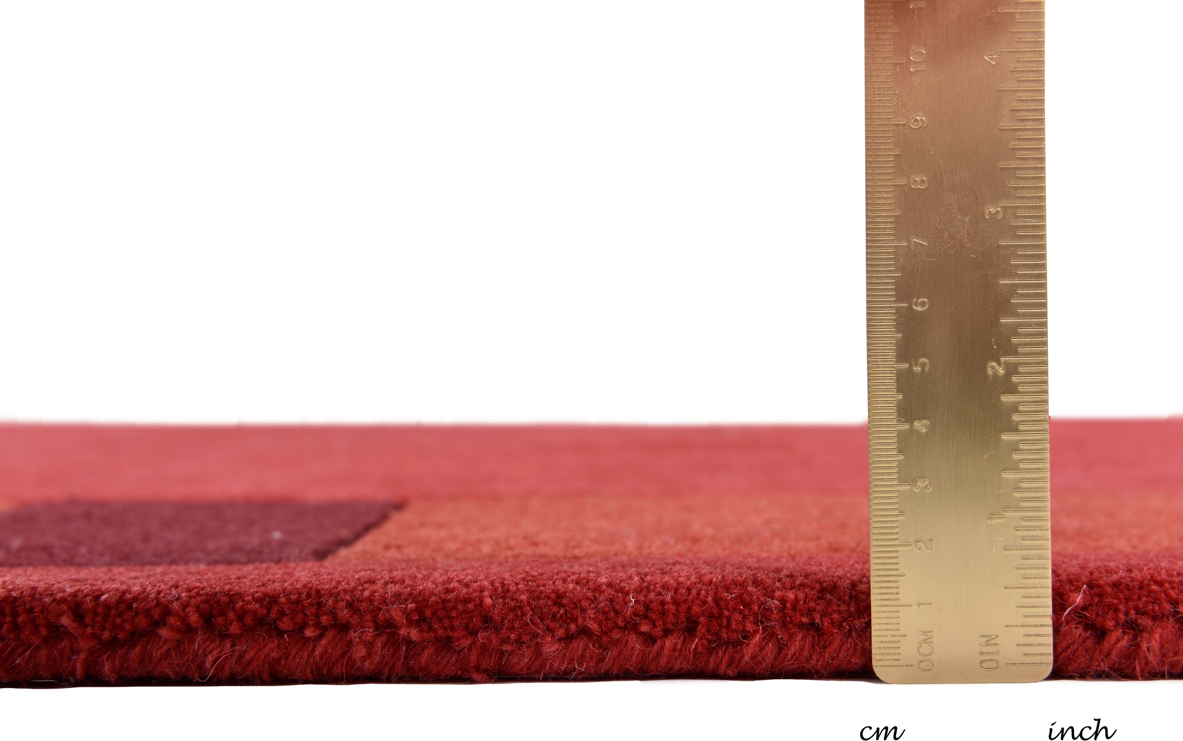 THEKO Wollteppich »Royal Nepali 3085« rechteckig 15 mm Höhe reine Wolle, handgetuftet, Uni-Farben, mit Bordüre, modernes Design