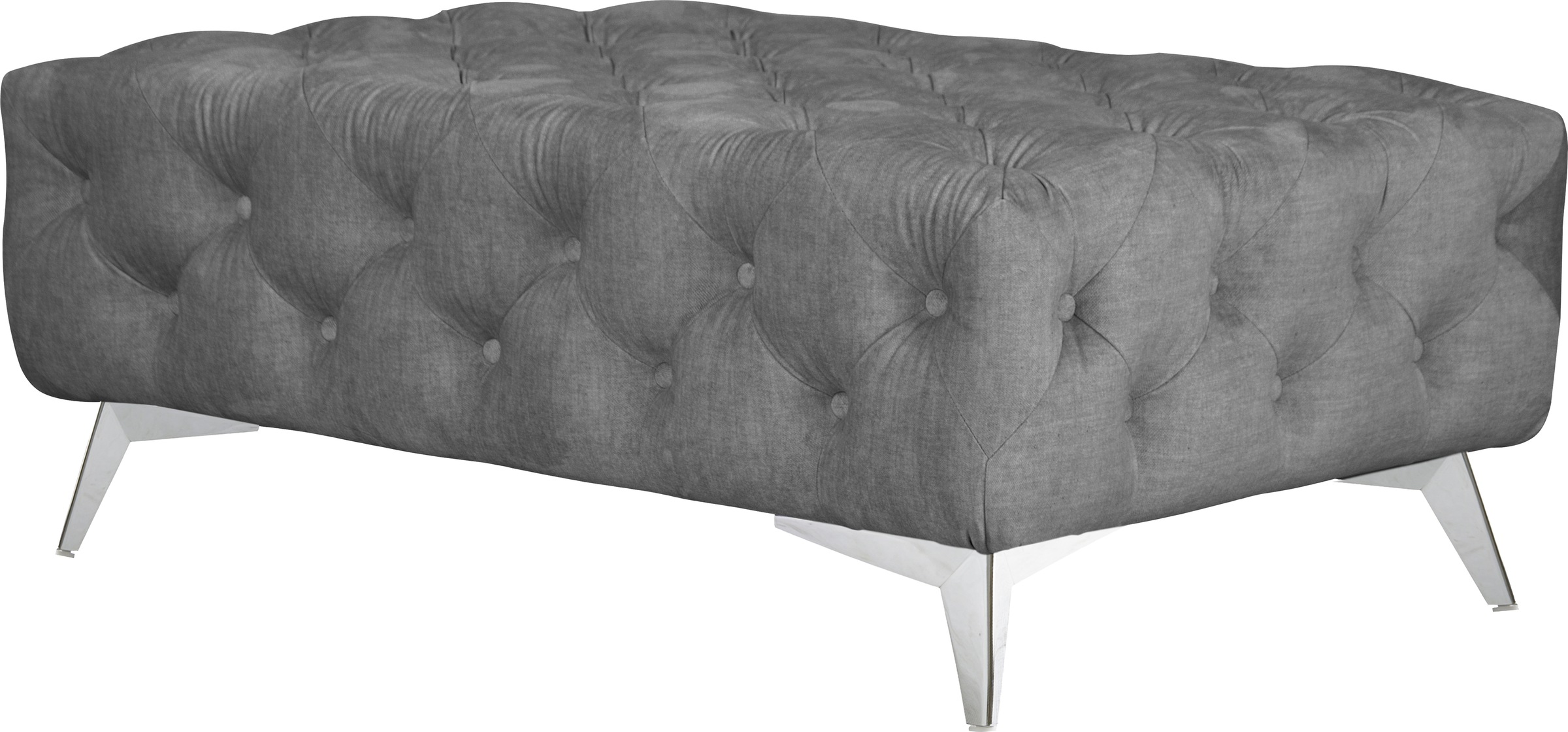 Leonique Polsterhocker »Glynis«, aufwändige Knopfheftung, moderne Chesterfield Optik, Fußfarbe wählbar