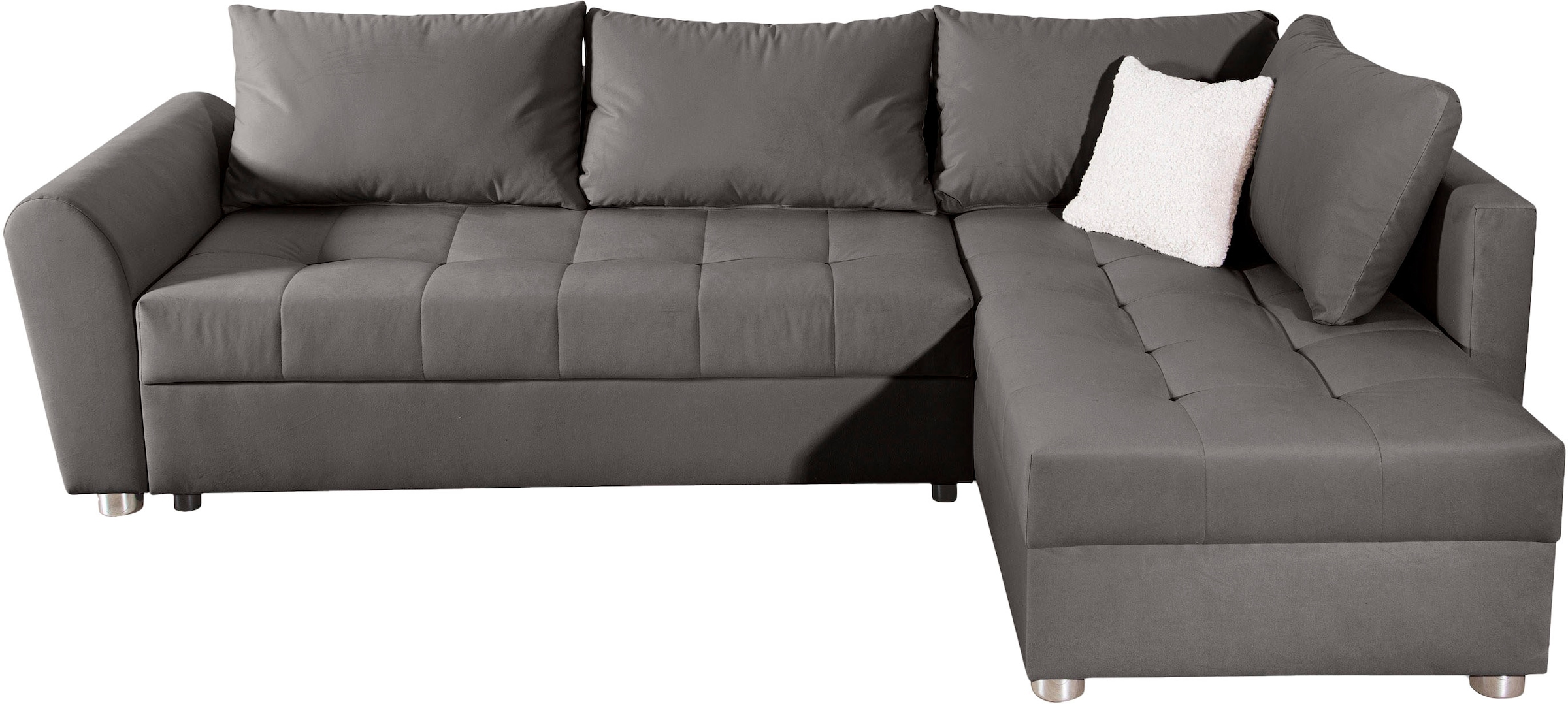 COLLECTION AB Ecksofa, Ecksofa,Bettfunktion,Bettkasten,Bonnelfederkern, Rückenkissen