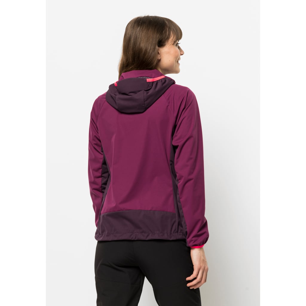 Jack Wolfskin Softshelljacke »EAGLE PEAK II HOODY W«, mit Kapuze