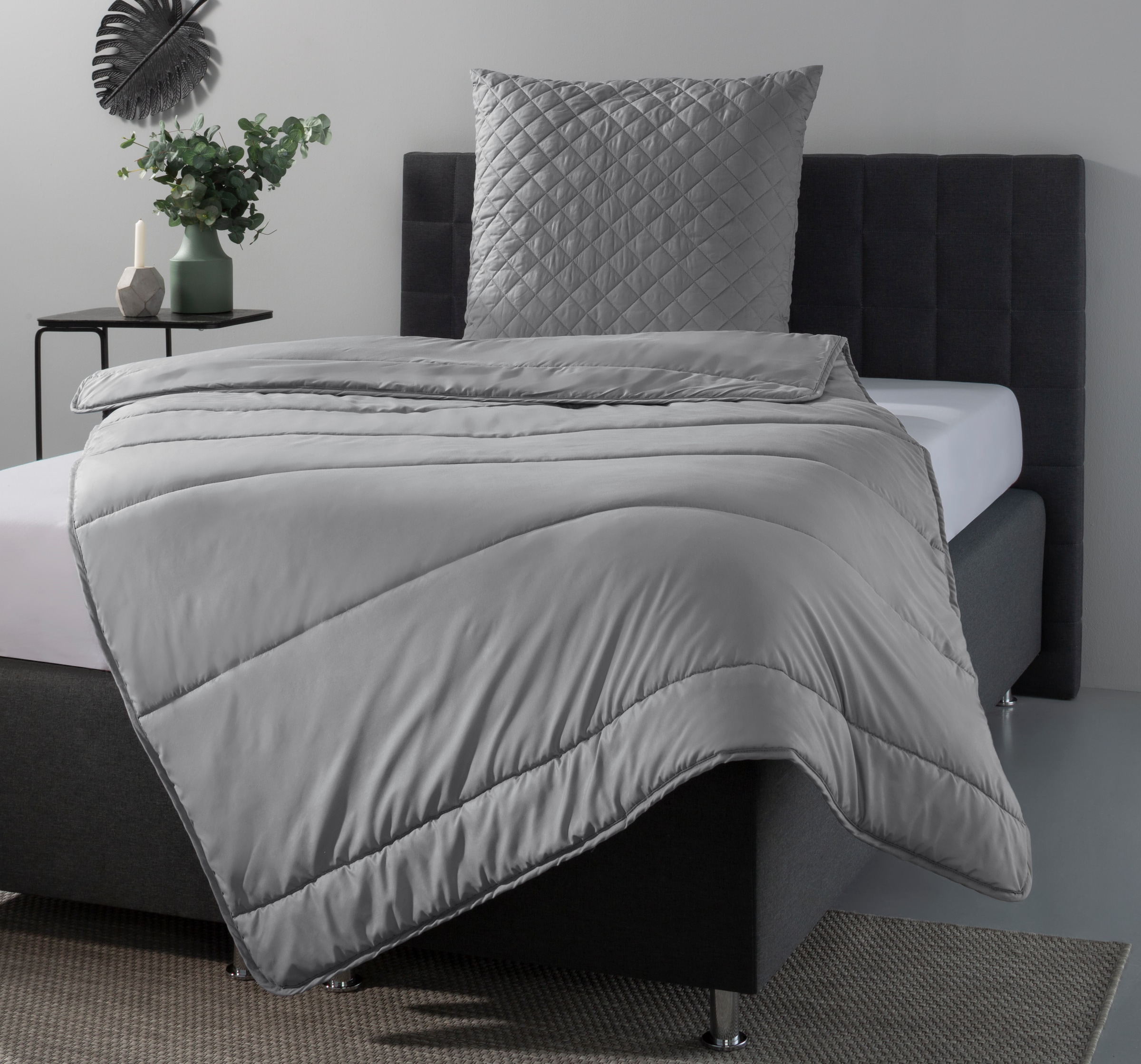 OTTO home Microfaserbettdecke + Microfaserkissen »Claara Spar Set, Decke + günstig online kaufen