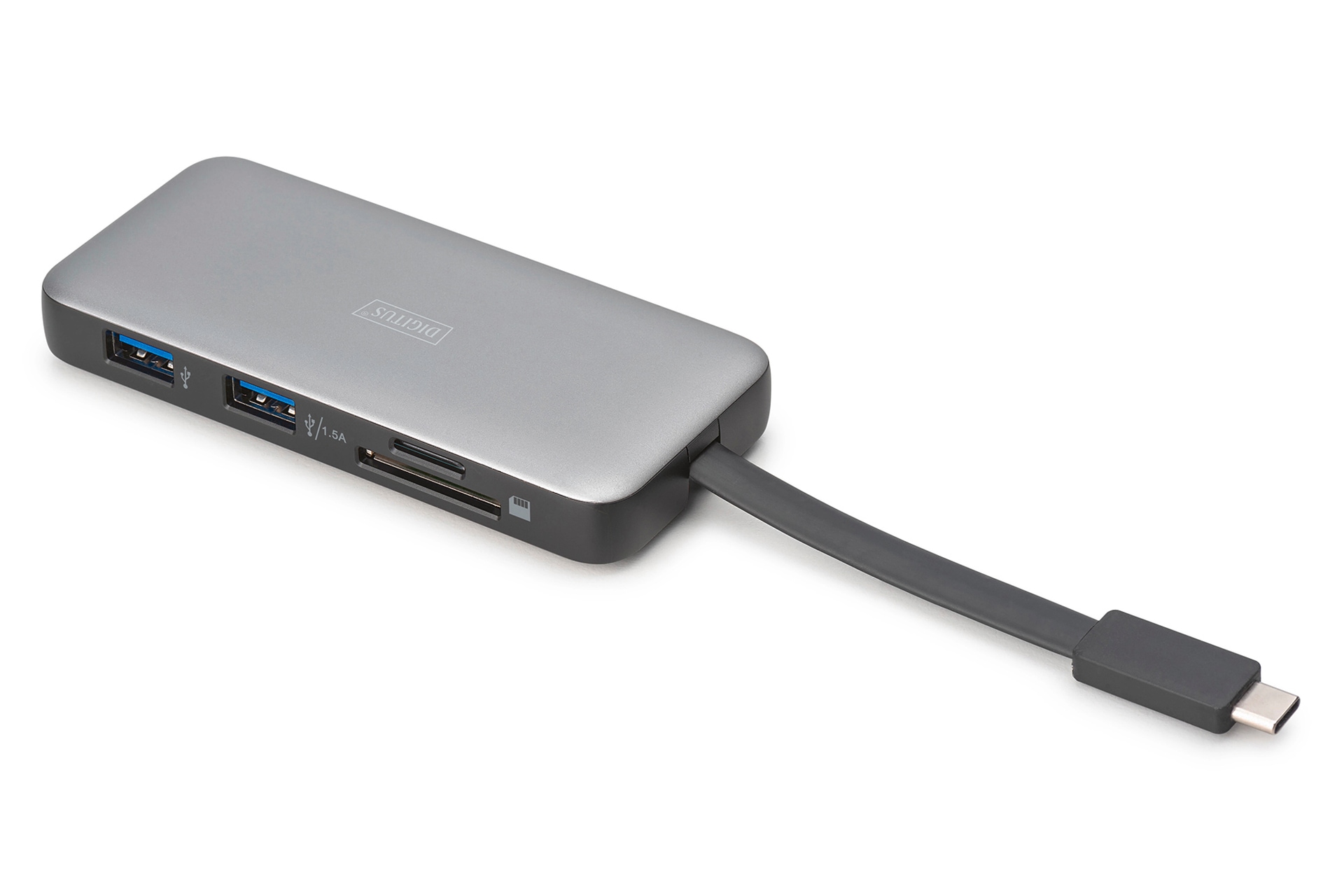 Digitus Laptop-Dockingstation »USB-C Travel Docking Station, 7-Port, HDMI, USB, RJ45«
