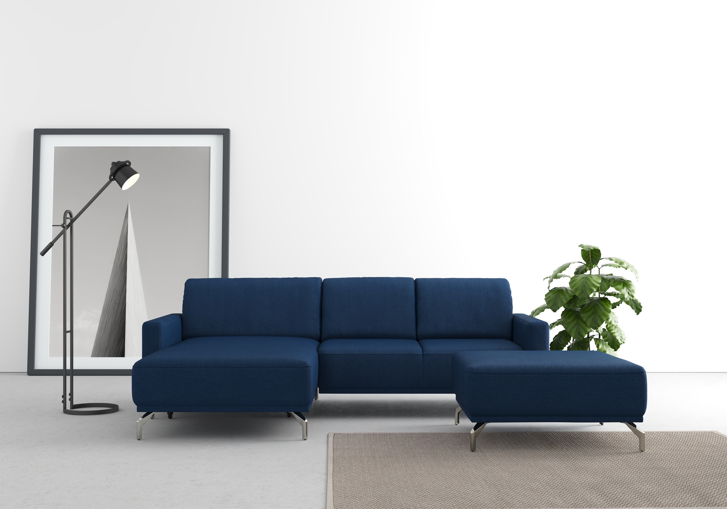 sit&more Ecksofa »Bailando L-Form«, wahlweise mit Kopfteilverstellung und Vorziehsitz, motorisch