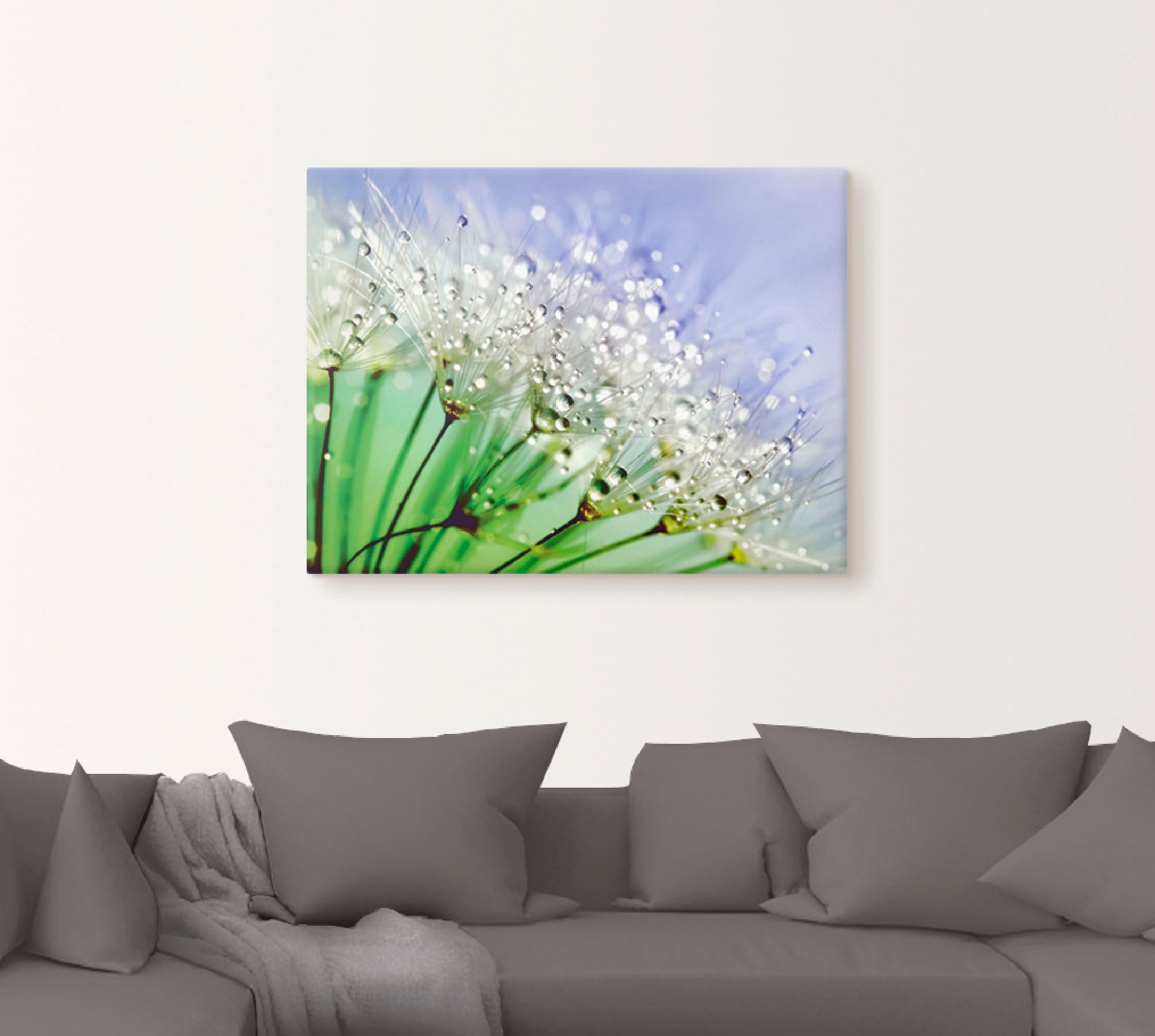 Artland Wandbild »Glitzernde Pusteblume III« 1 Stk. tlg. als Leinwandbild, günstig online kaufen