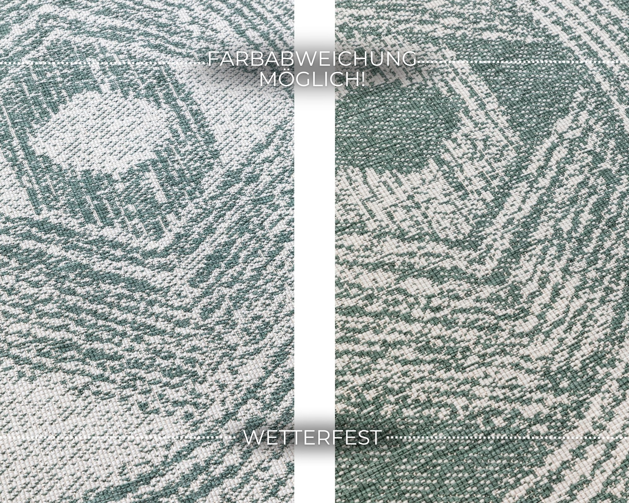 ELLE DECORATION Teppich »Merge Wendeteppich«, rund, 5 mm Höhe, Flachgewebe, In-& Outdoor, Modern, beidseitig, Balkon, Wohnzimmer
