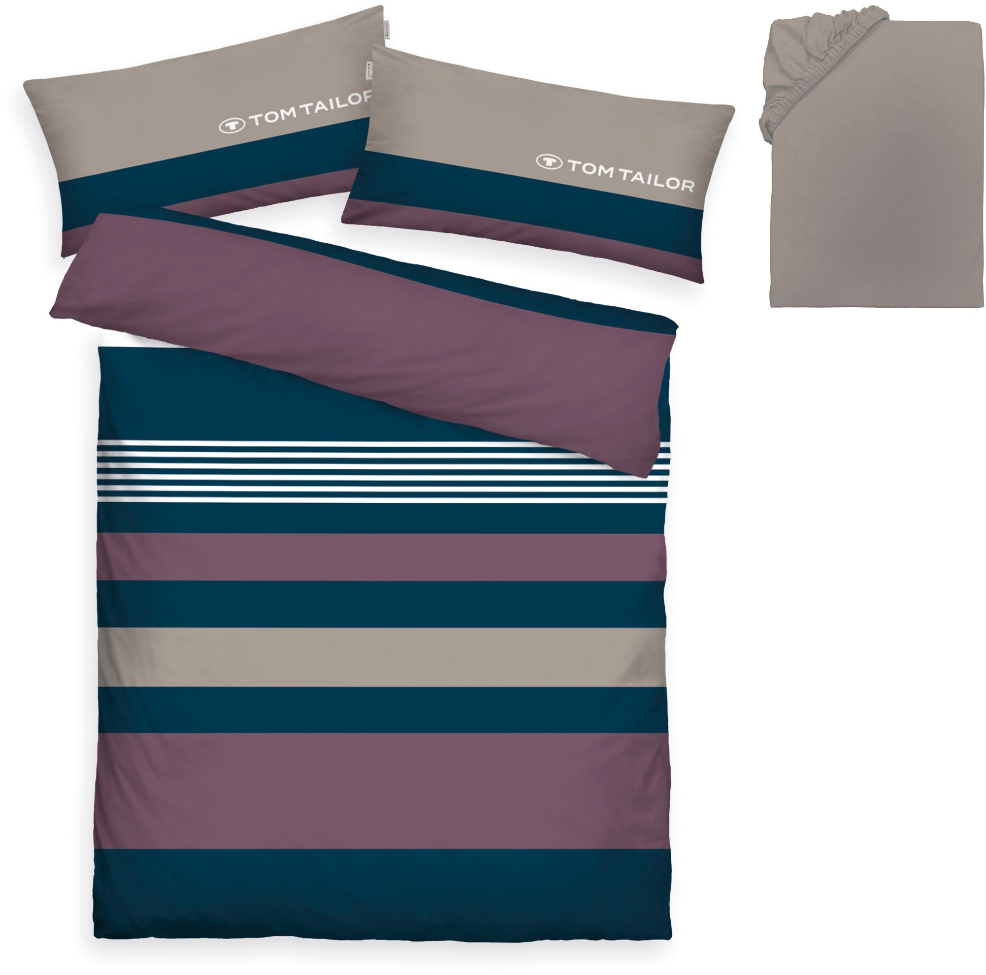 TOM TAILOR HOME Bettwäsche »Carl in Gr. 135x200 oder 155x220 cm«, mit GRATI günstig online kaufen