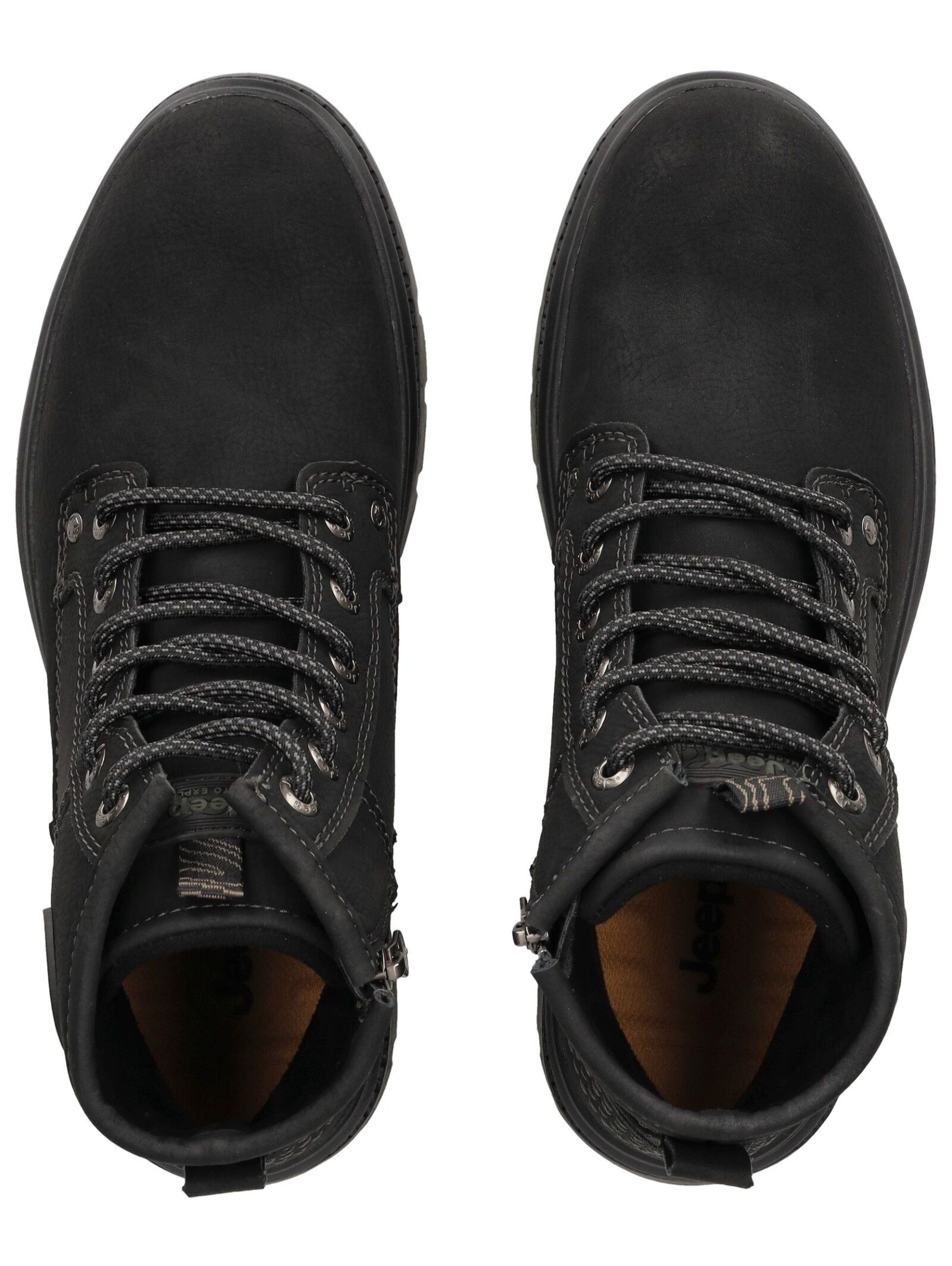 Jeep Schnürstiefelette »Jeep Stiefelette Leder/Textil«