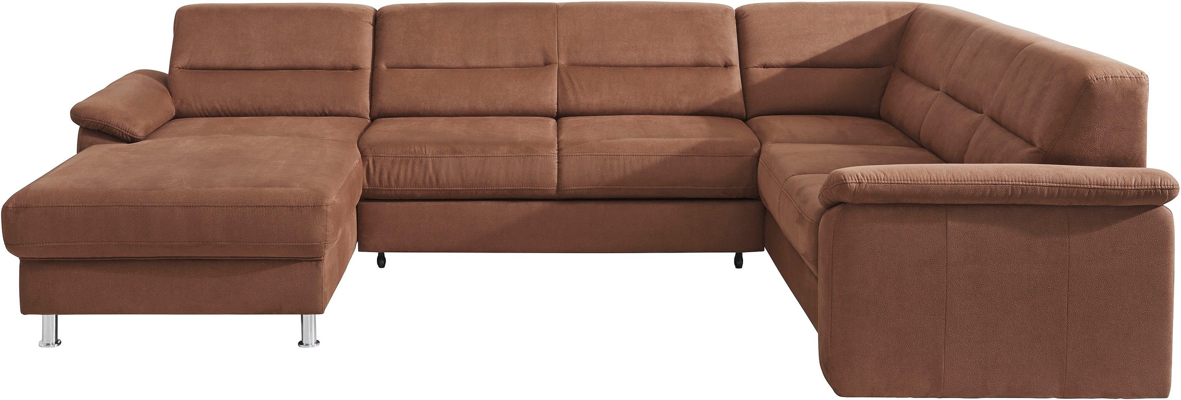 sit&more Wohnlandschaft »Ascara U-Form«, inklusive Boxspring/Federkern-Polsterung, wahlweise mit Bettfunktion