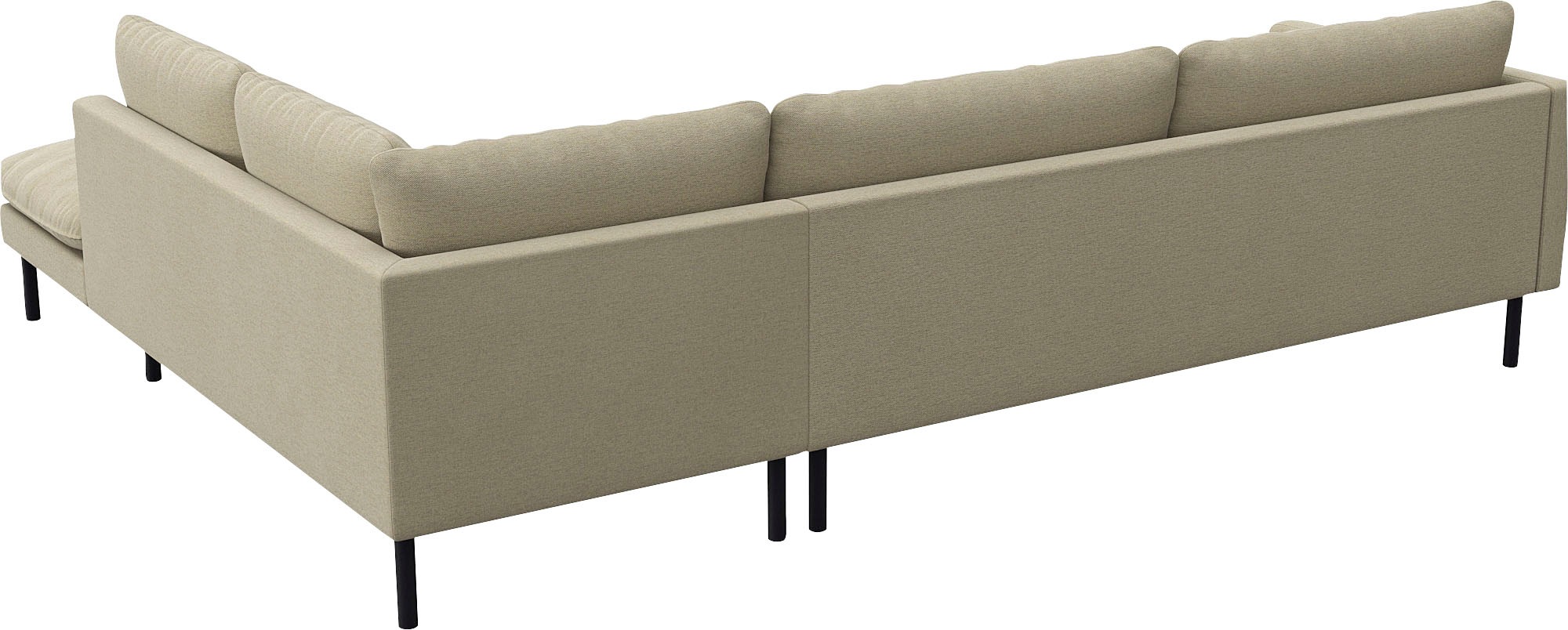 FLEXLUX Ecksofa »Bolzano, elegant und bequem, L-Form«, Sitzaufbau mit Kaltschaum & Stahl-Wellen, lose Sitz -& Rückenkissen