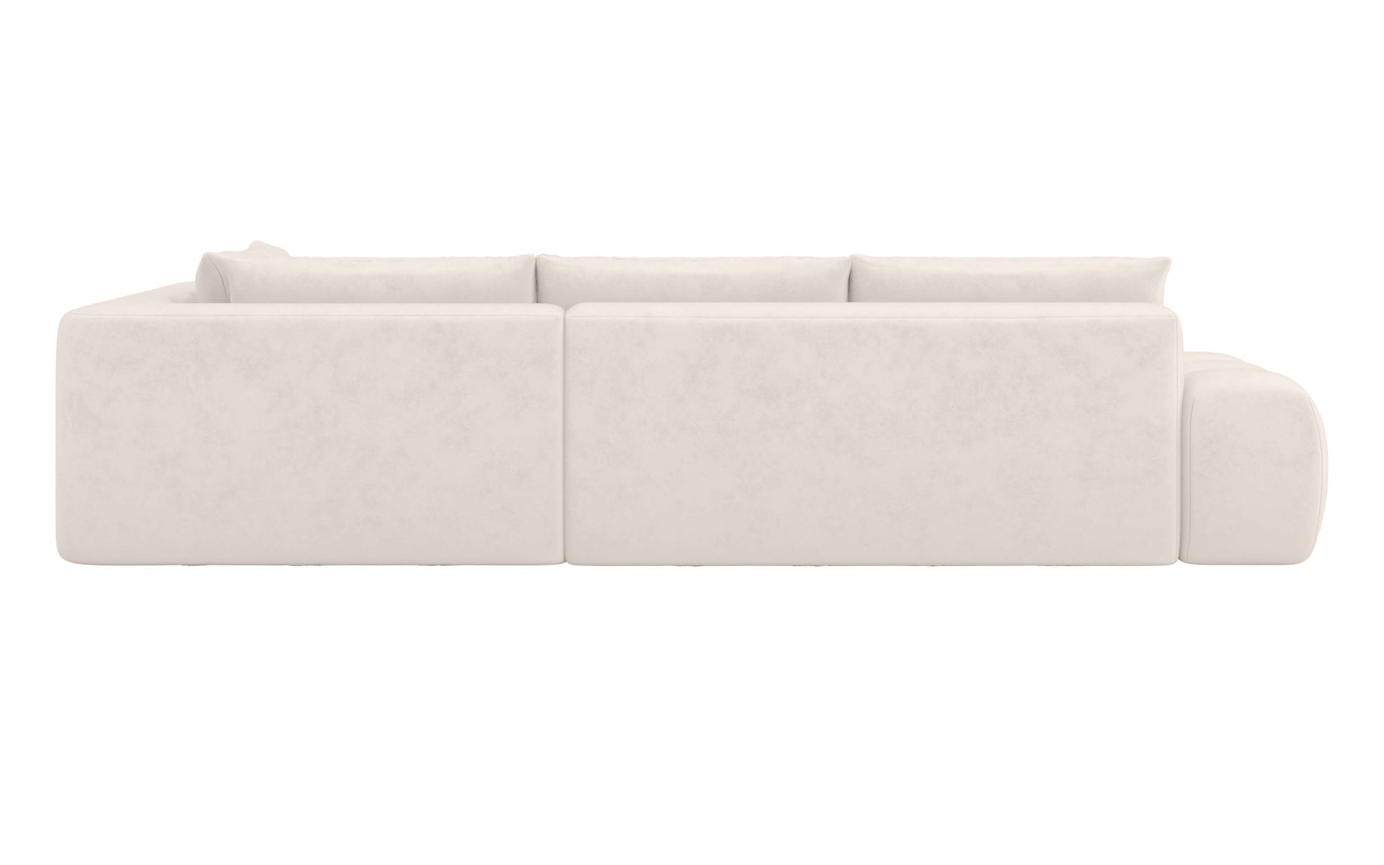 INOSIGN Ecksofa »AZITA klein, L-Form, elegant und bequem Designsofa«, lose Rückenkissen, traumhafte Steppung, Maße B/T/H: 296/176,5/89 cm