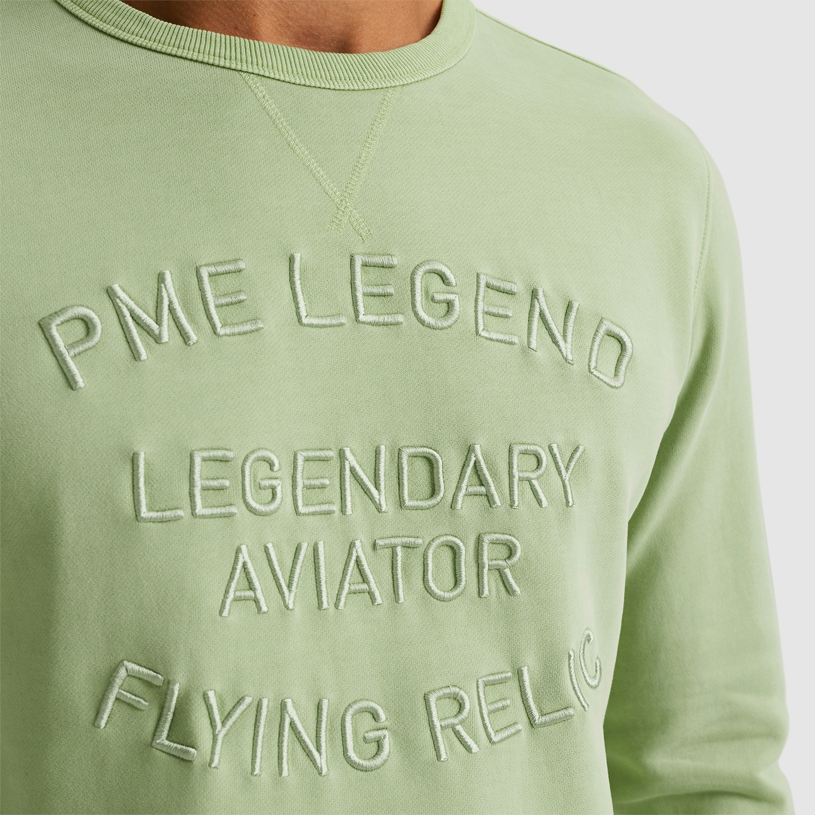 PME LEGEND Sweatshirt »Crewneck gd terry«, mit Schriftzug