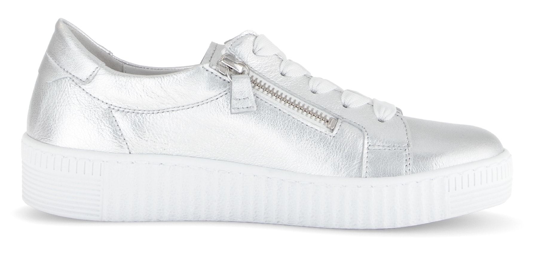 Gabor Plateausneaker, Freizeitschuh, Halbschuh, Schnürschuh mit dezenten Ziernähten