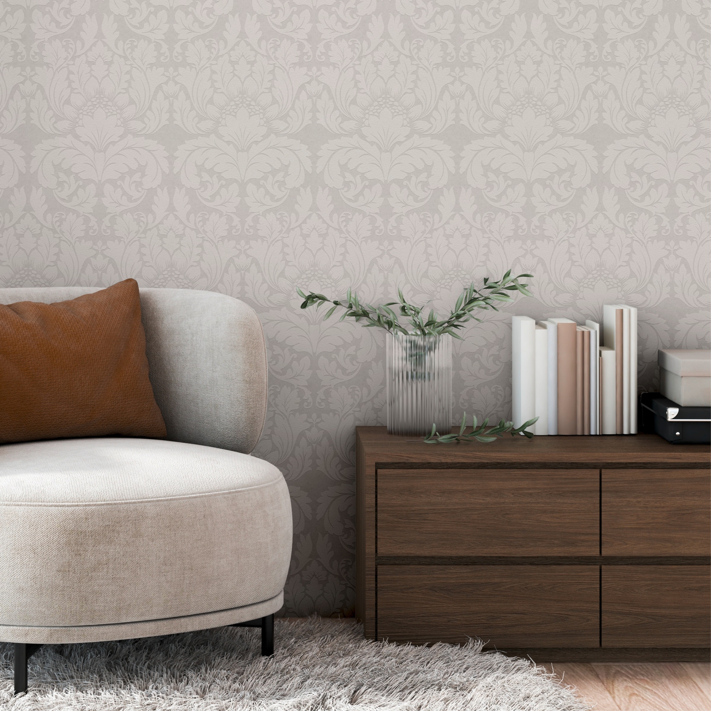 A.S. Création Vliestapete »Meistervlies« Barock | gemustert | ornamental strukturiert Barocktapete Überstreichbar matt strukturiert Tapeten Wohnzimmer Optik