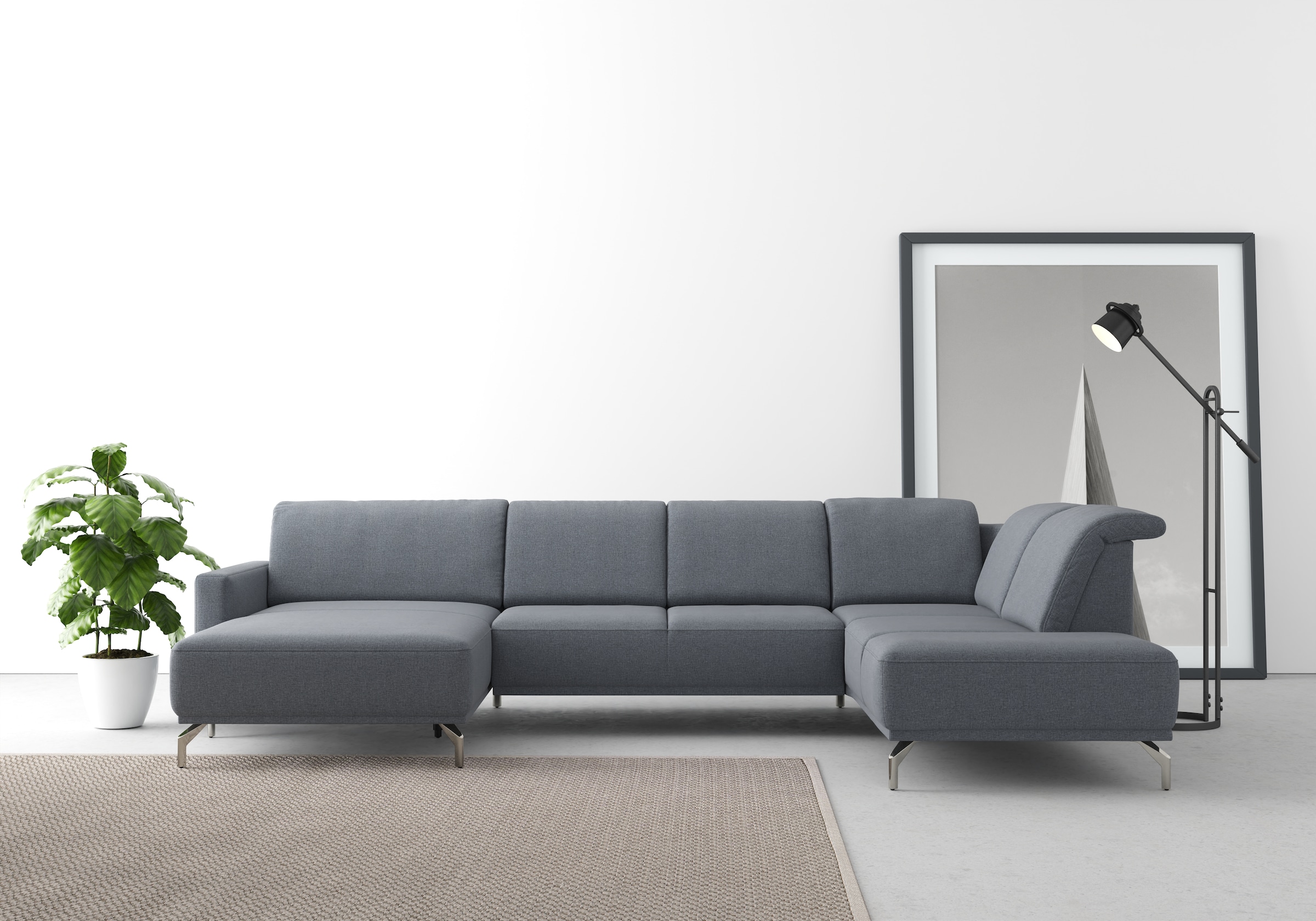 sit&more Wohnlandschaft "Bailando U-Form" wahlweise mit Kopfteilverstellung günstig online kaufen