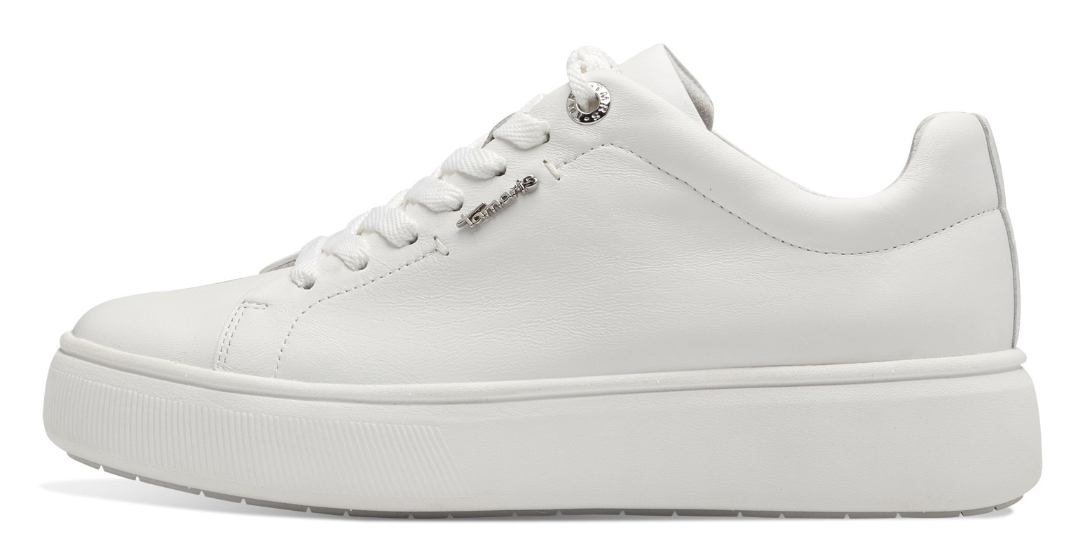 Tamaris Plateausneaker, Freizeitschuh, Halbschuh, Schnürschh mit Wechselfußbett