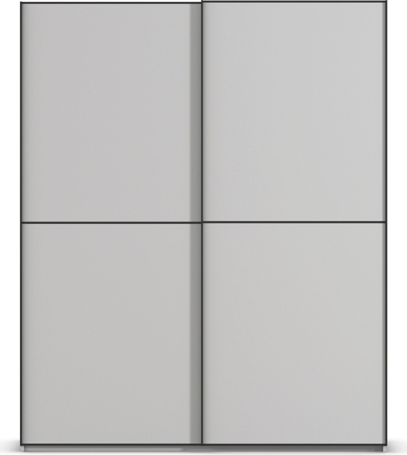 rauch Schwebetürenschrank »Kleiderschrank Schrank Garderobe Schlafzimmerschrank SCALE-DUO«, edle zweigeteilte Türen und 3 Zierleisten MADE IN GERMANY