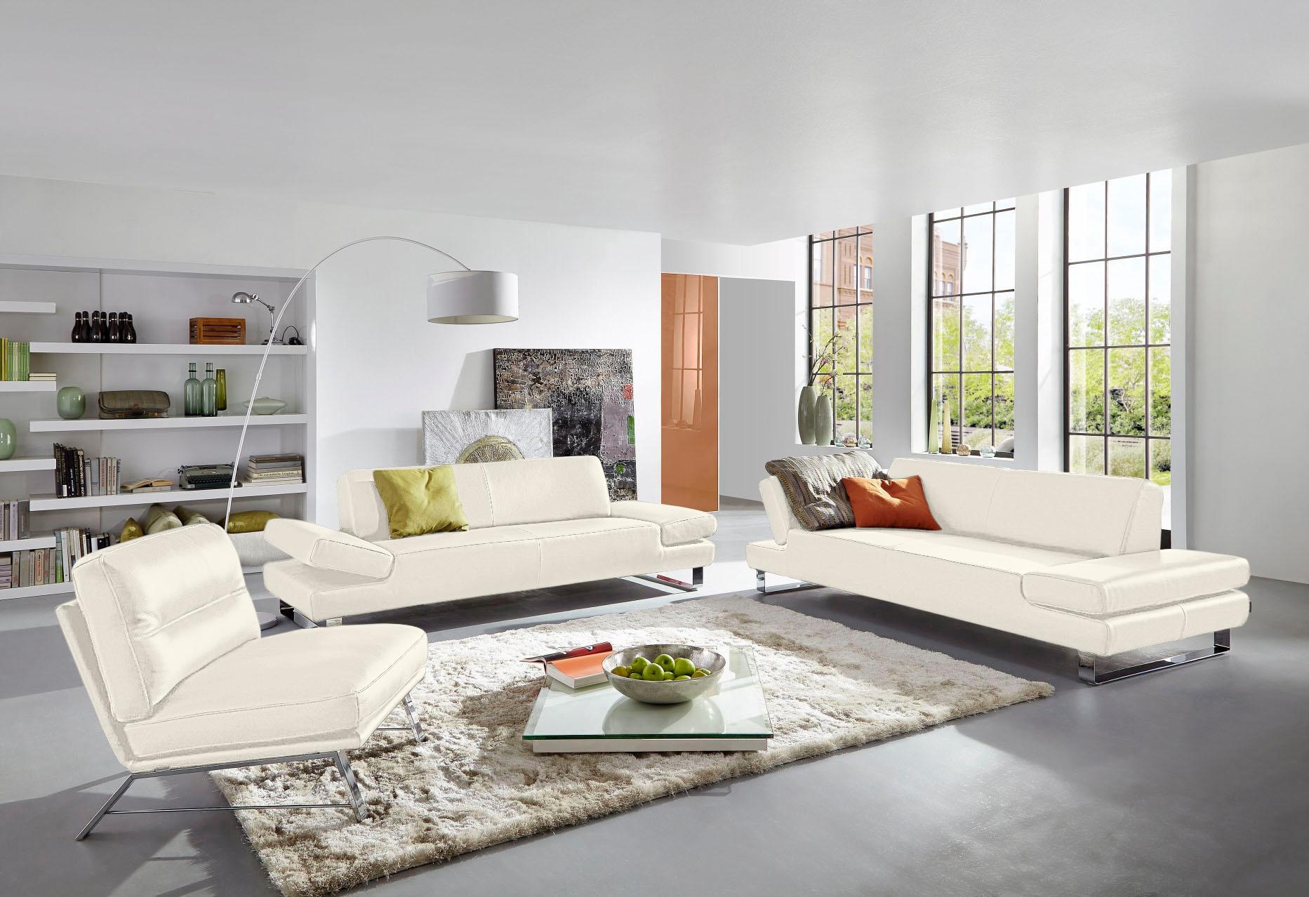 W.SCHILLIG 3-Sitzer »taboo Designsofa mit hohem Sitzkomfort«, mit Übertiefe, inklusive Armlehnenverstellung