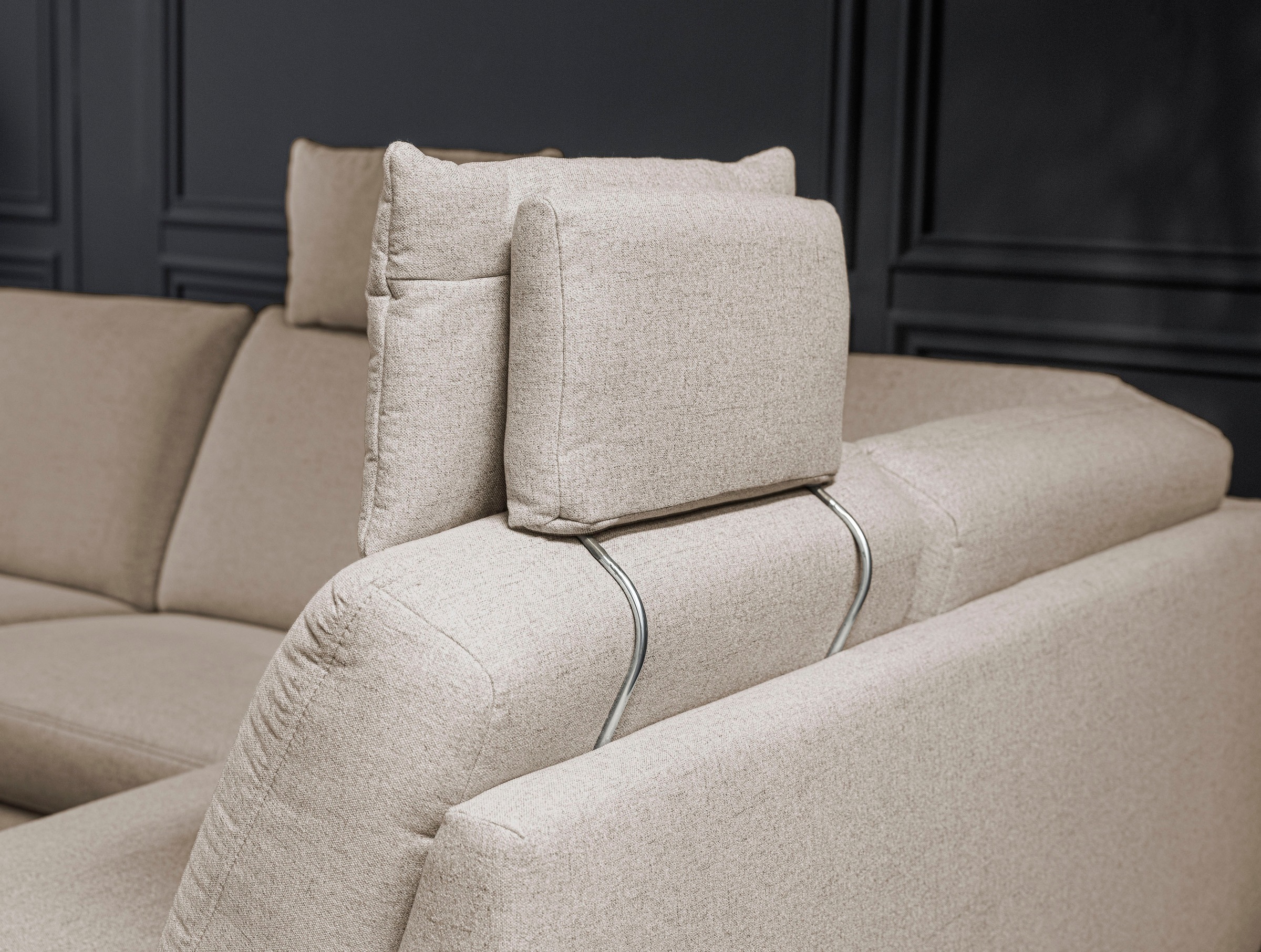 alina Ecksofa, inkl. Kopfstützen, wahlweise mit Relaxfunktion, Breite: 267 cm