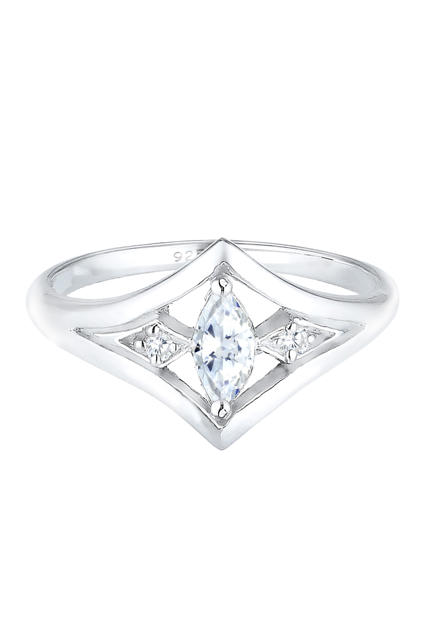 Elli Verlobungsring »Zirkonia Weiß 925 Sterling Silber«