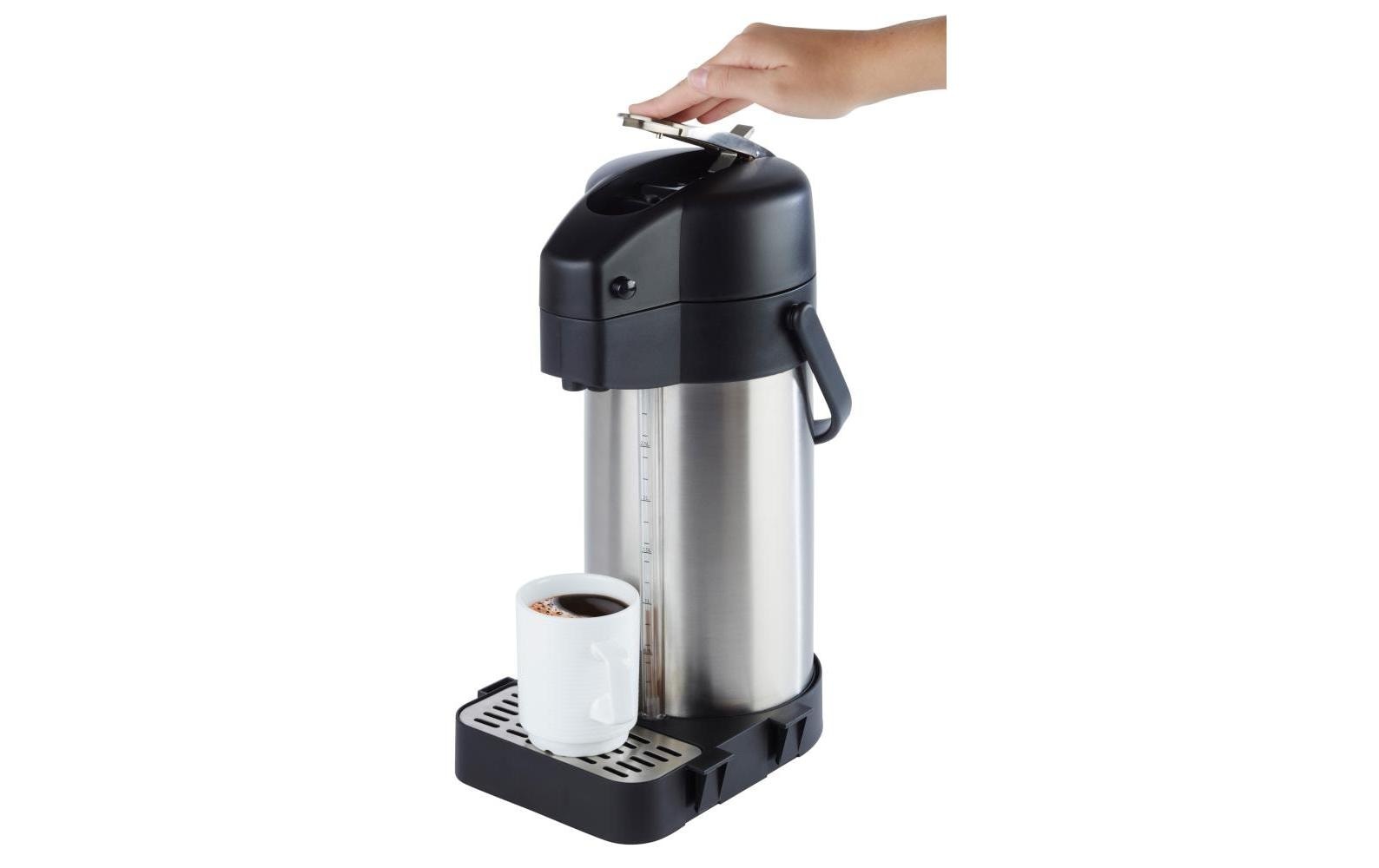 APS Isolierkanne »Premium« 3 l Pumpmechanismus, Edelstahl/Kunststoff