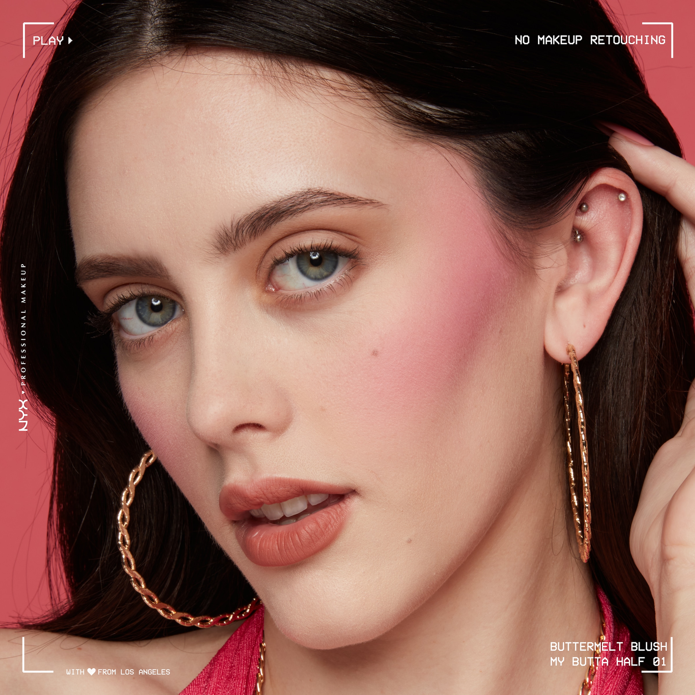 NYX Rouge »Makeup Buttermelt Blush«, Cremige, leichte Textur, variable Deckkraft, pflegende Formel.