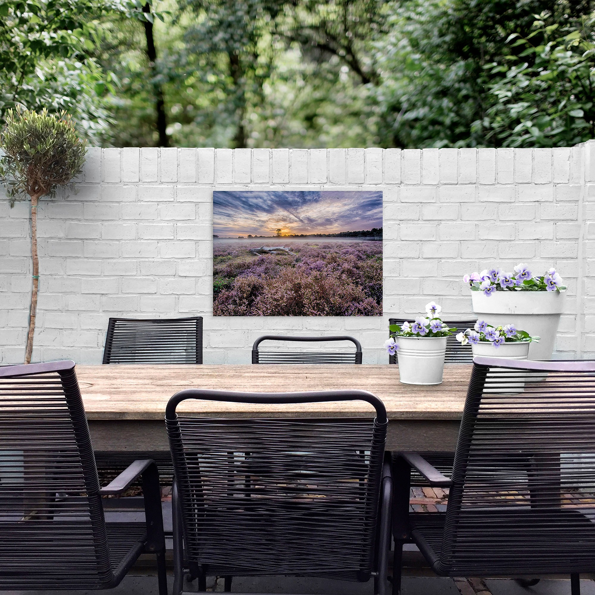 Art for the home Leinwandbild »Outdoor Lavendel 50x70cm«, (1 St.)
