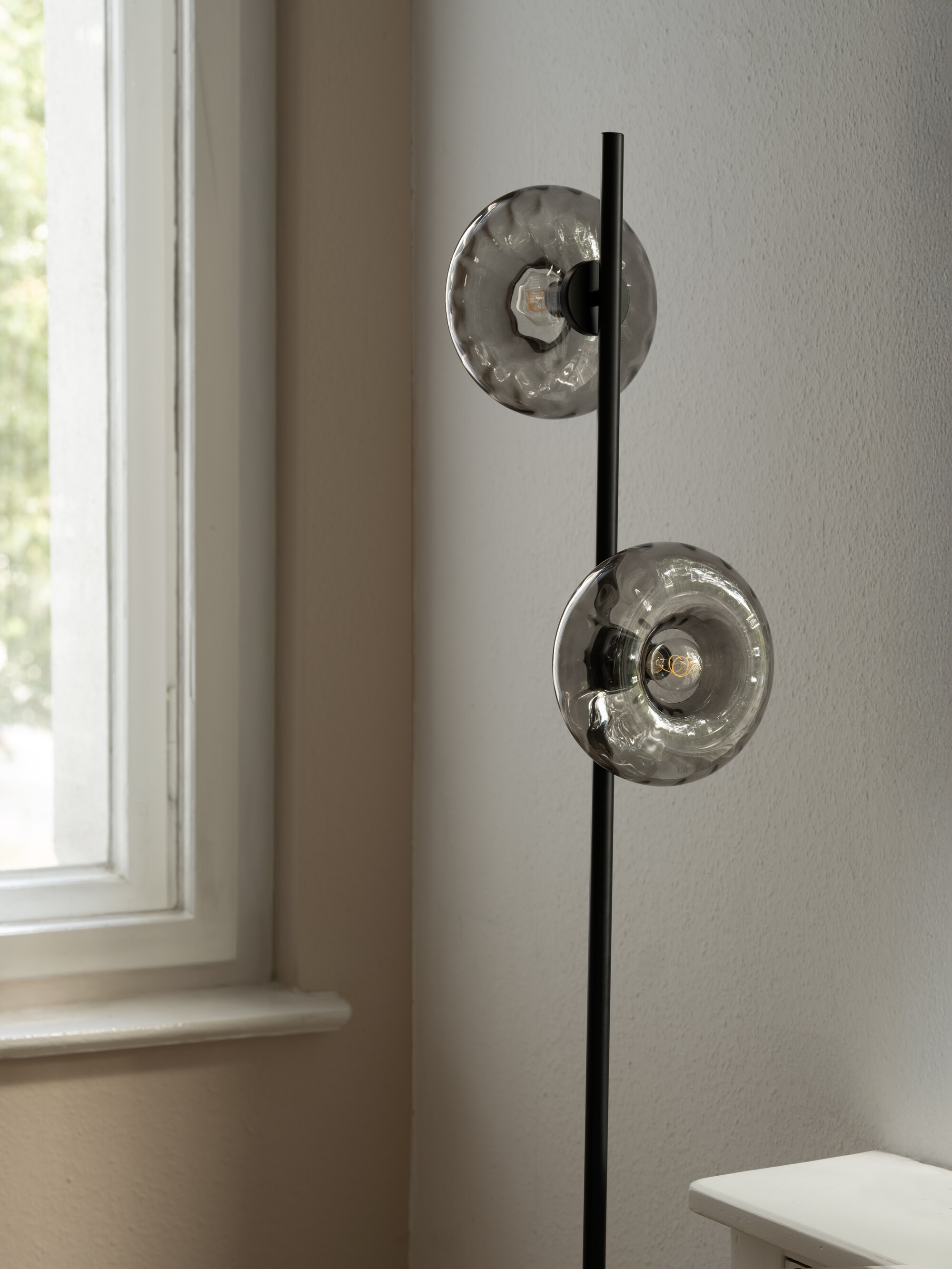 Osram Stehlampe »Decor Smoke Glass« E14 1 Stk. schwarz, E14, Stahl und Glas