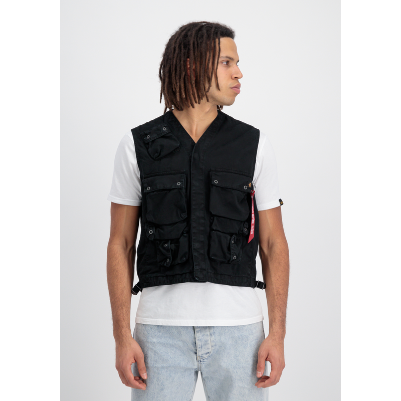 ALPHA INDUSTRIES Funktionsweste »Military Vest« black S S 2 Innentaschen mit Druckknopf