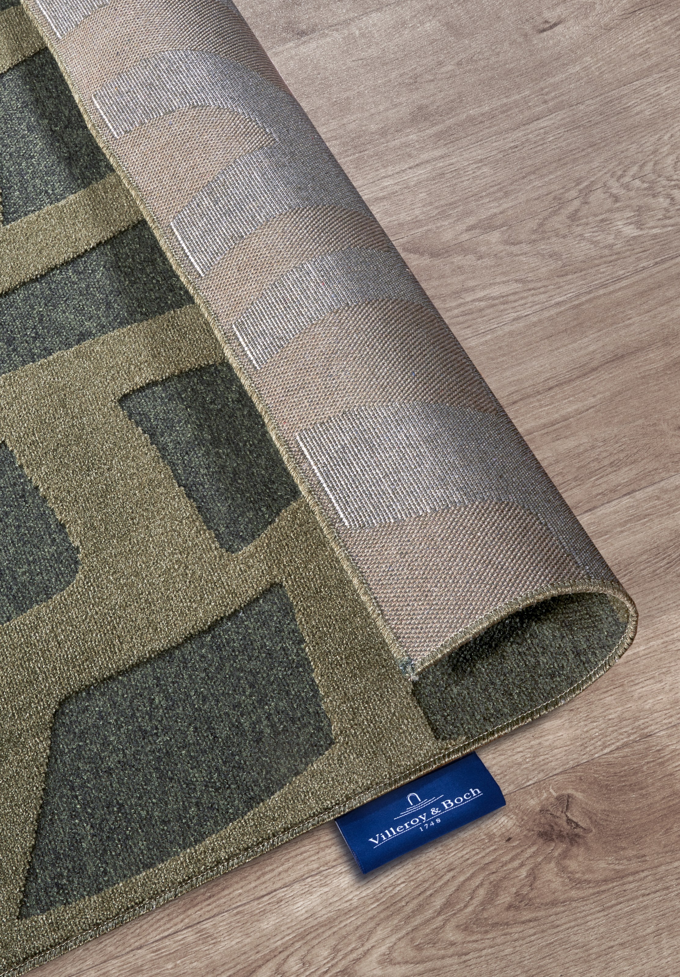 Villeroy & Boch Teppich »Therese« rechteckig 5,5 mm Höhe Wohnzimmer, Schlafzimmer, Modern, Hoch-Tief Effekt, Flur