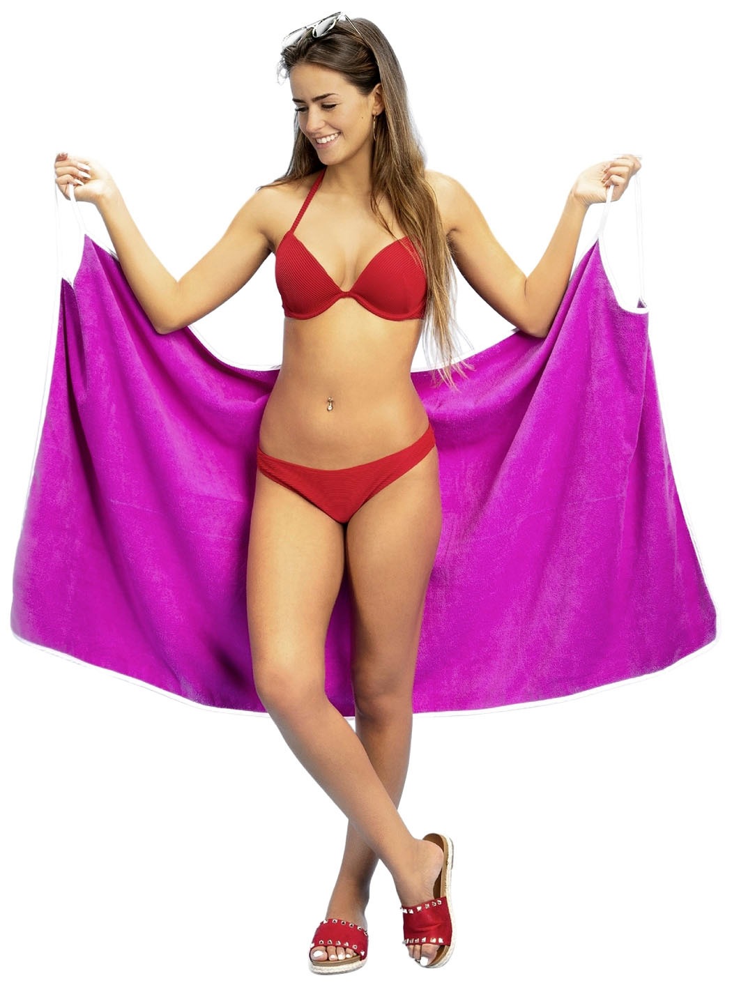 Maximex Duschtuch »Wickel-Strandkleid«, (1 St.), Größe M