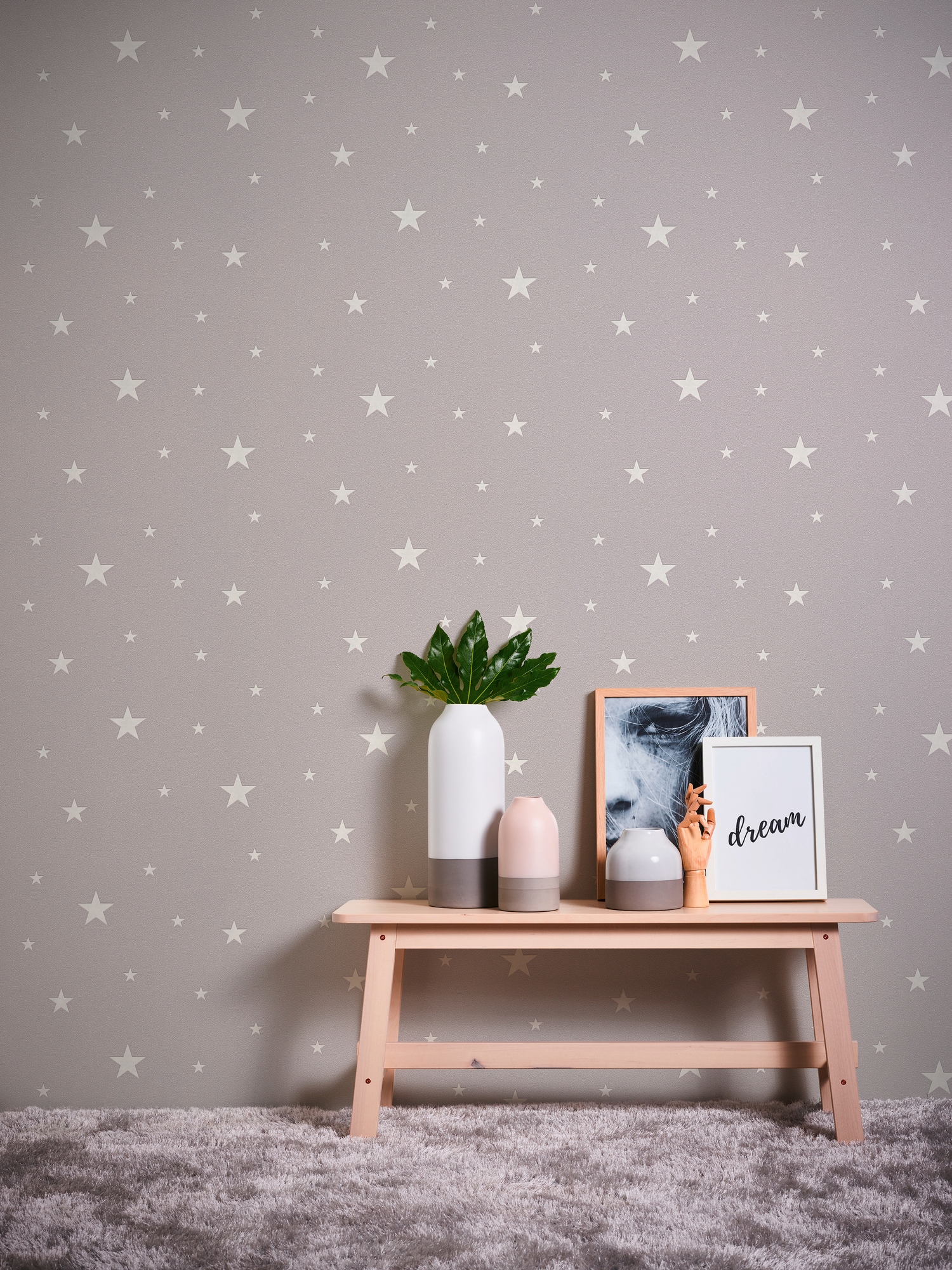 A.S. Création Vliestapete »Il Decoro leuchtet im Dunkeln«, Motiv, Sterntapete Tapete Kinderzimmer
