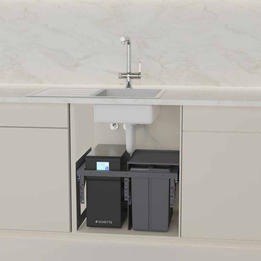 Schütte Mülltrennsystem »Aquastar«, 2 Behälter, zum Einbau, 60cm, 2 Fächer, günstig online kaufen