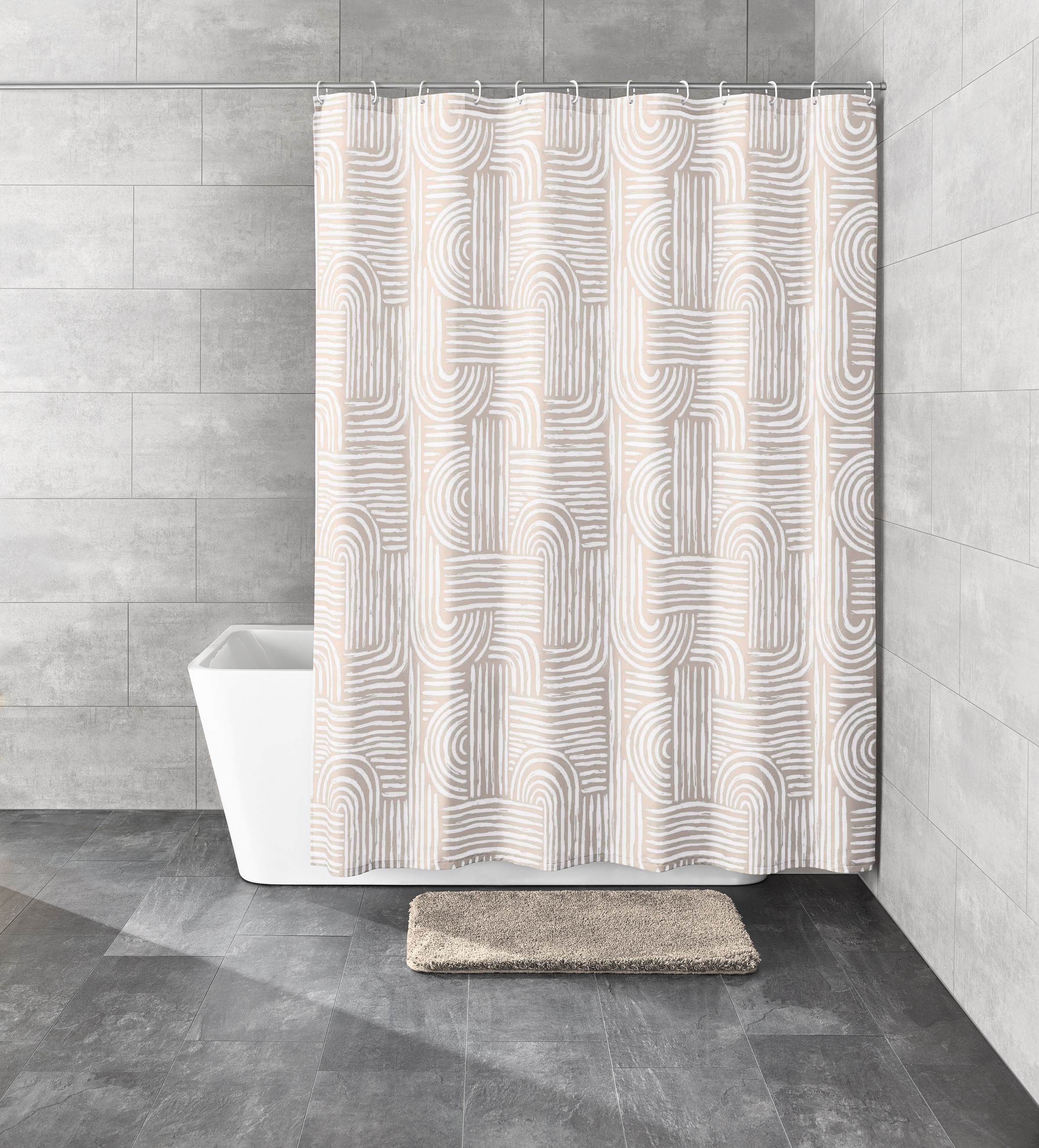 KLEINE WOLKE Duschvorhang »Linja« Breite 180 cm Set seide