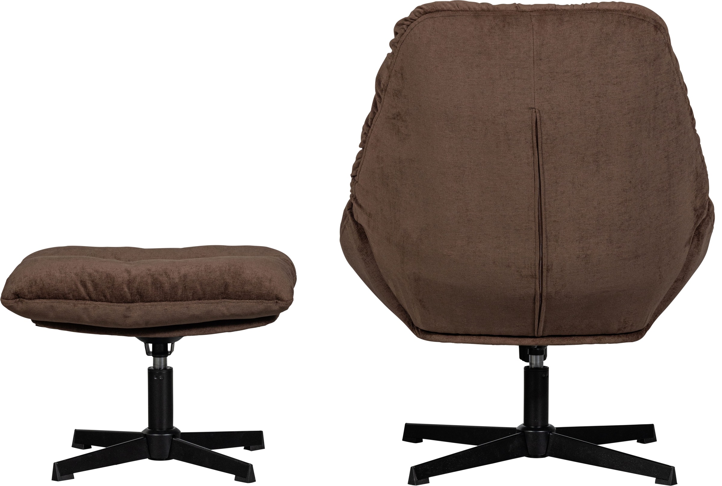 WOOOD Drehsessel »Yaro«, mit Hocker, Breite 71 cm günstig online kaufen
