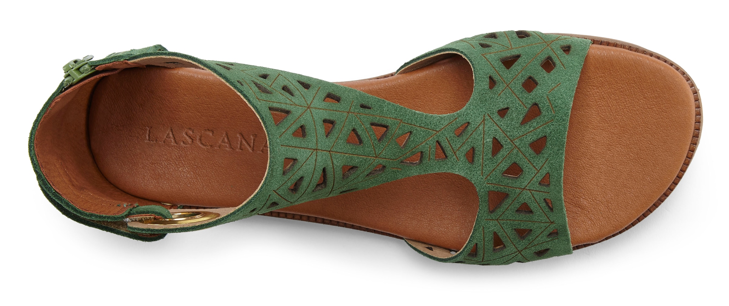 LASCANA Sandale »Sommerschuh«, Sandalette, Sommerschuh aus hochwertigem Leder mit Cut-Outs