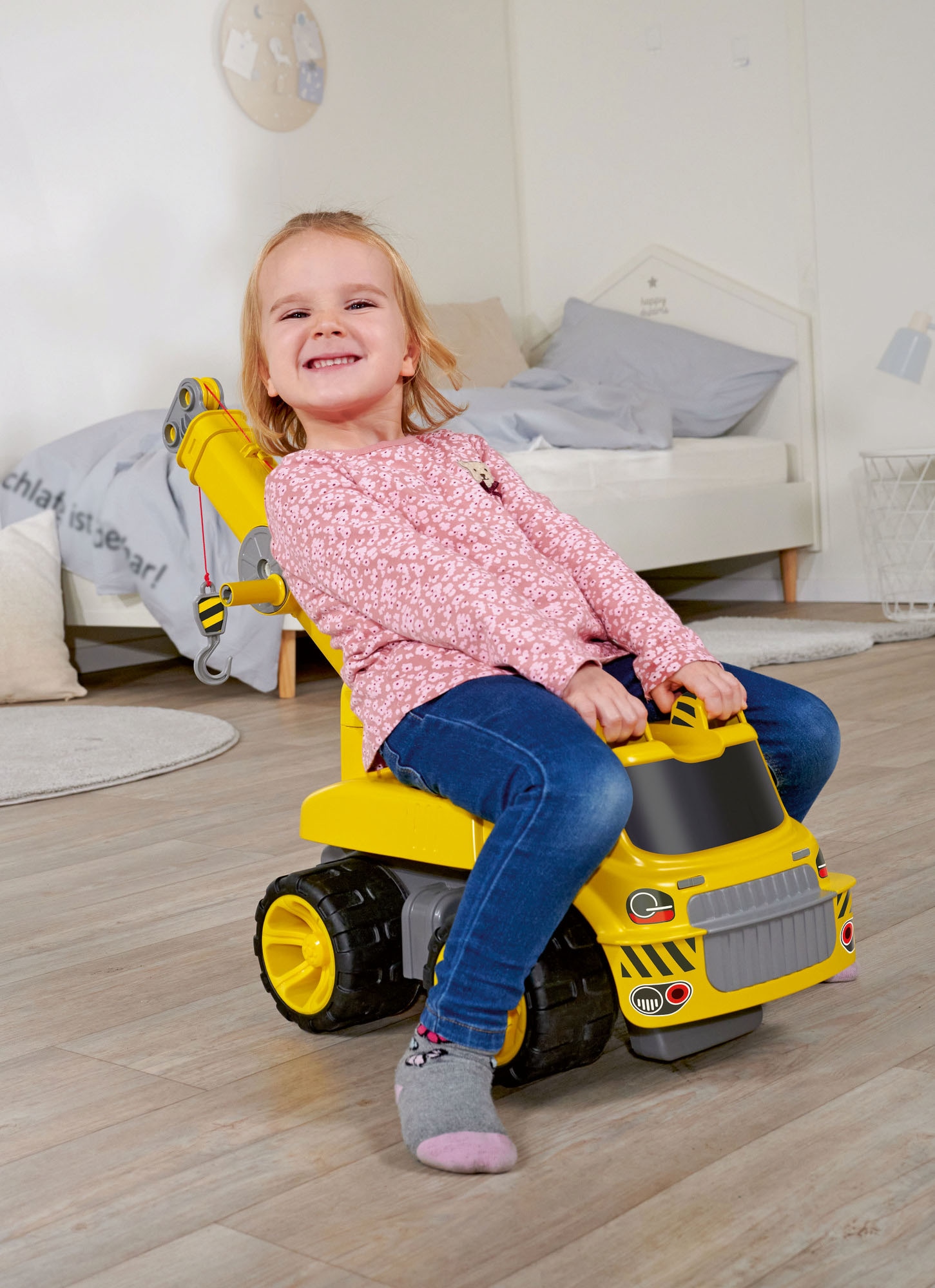 BIG Spielzeug-Kran »BIG Power-Worker Maxi-Kran« Aufsitz-Kran, Made in Germany