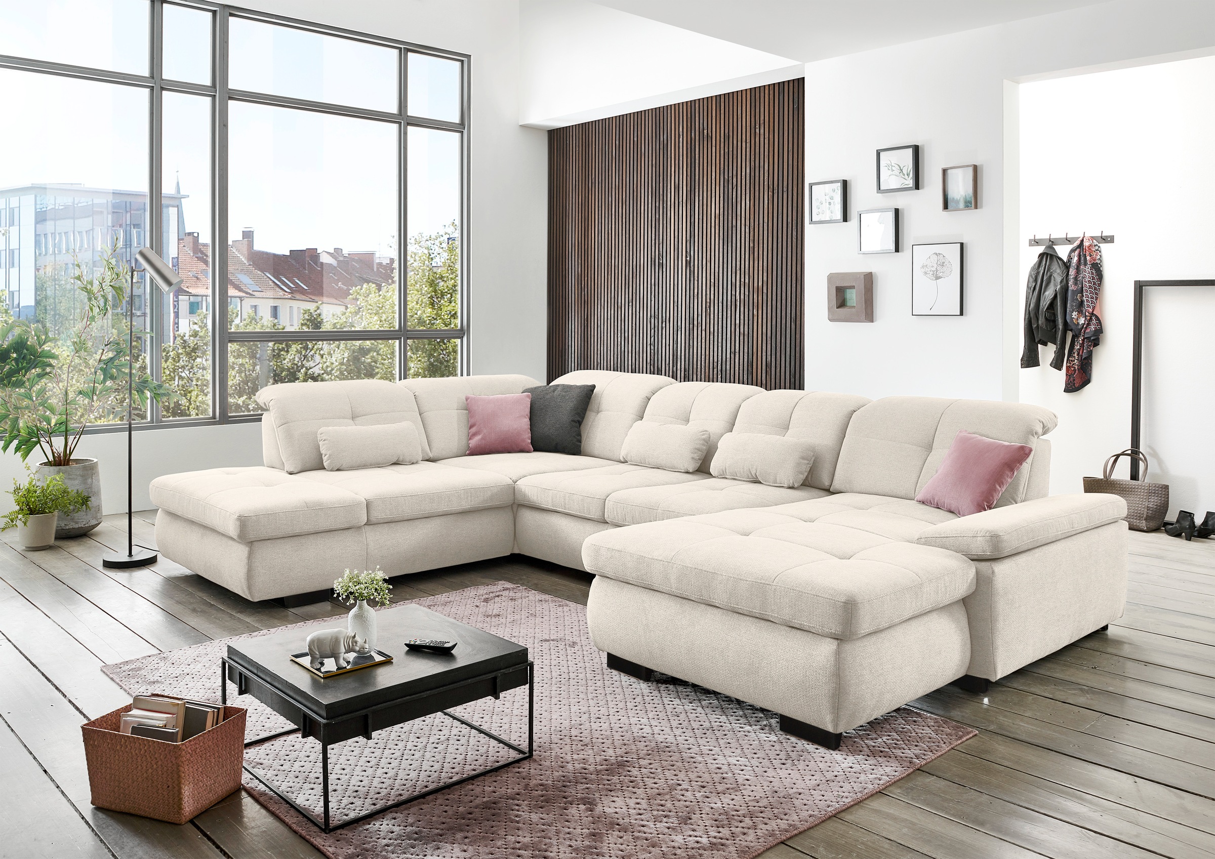 Die PlanBar Ecksofa »MP-IN16012 L-Form, mit Kaltschaum-Polsterung«, inkl. S günstig online kaufen