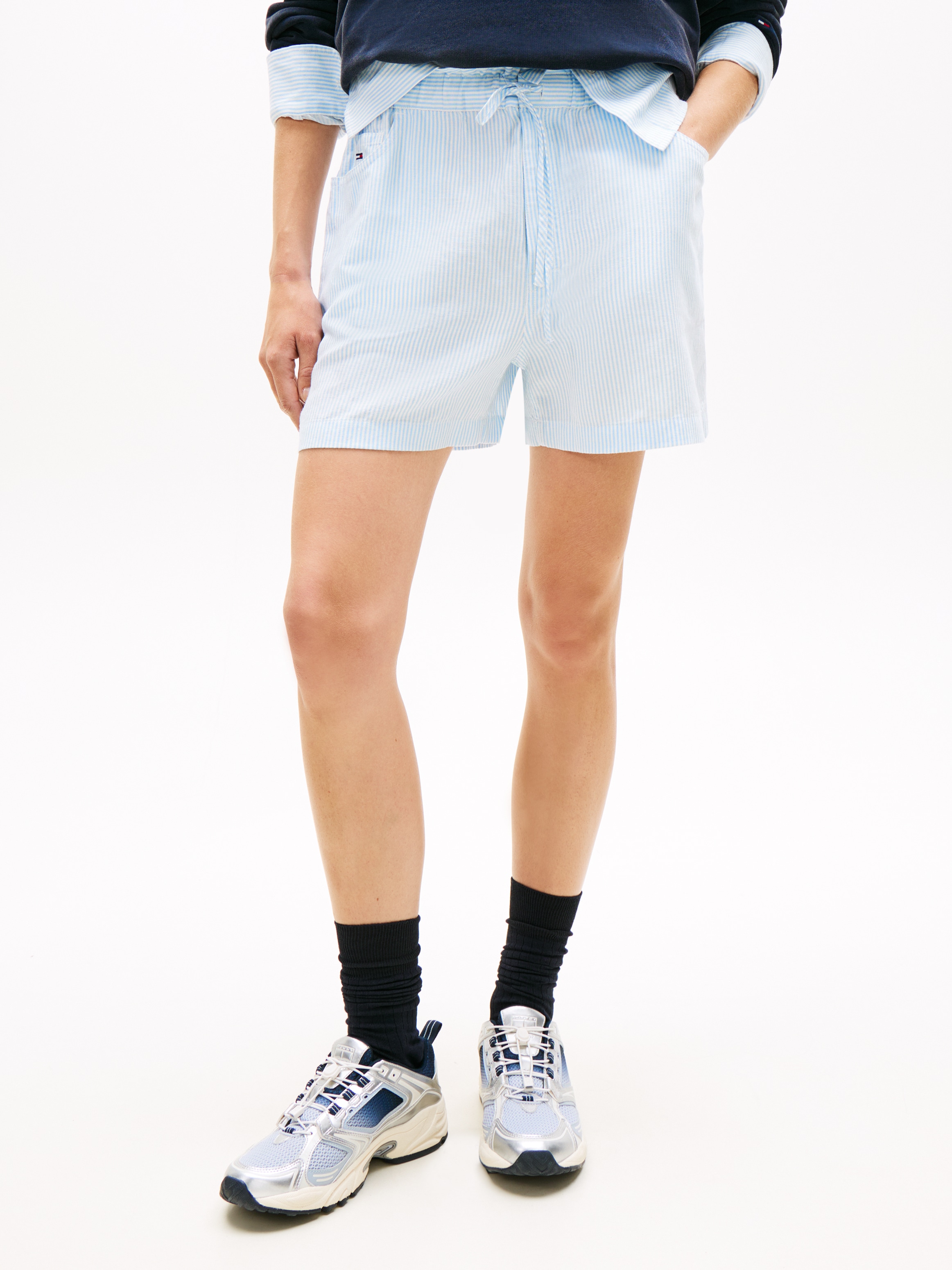 Tommy Jeans Shorts »TJW ESSENTIAL LINEN SHORTS«  mit angesagtem Paperbag-Bund