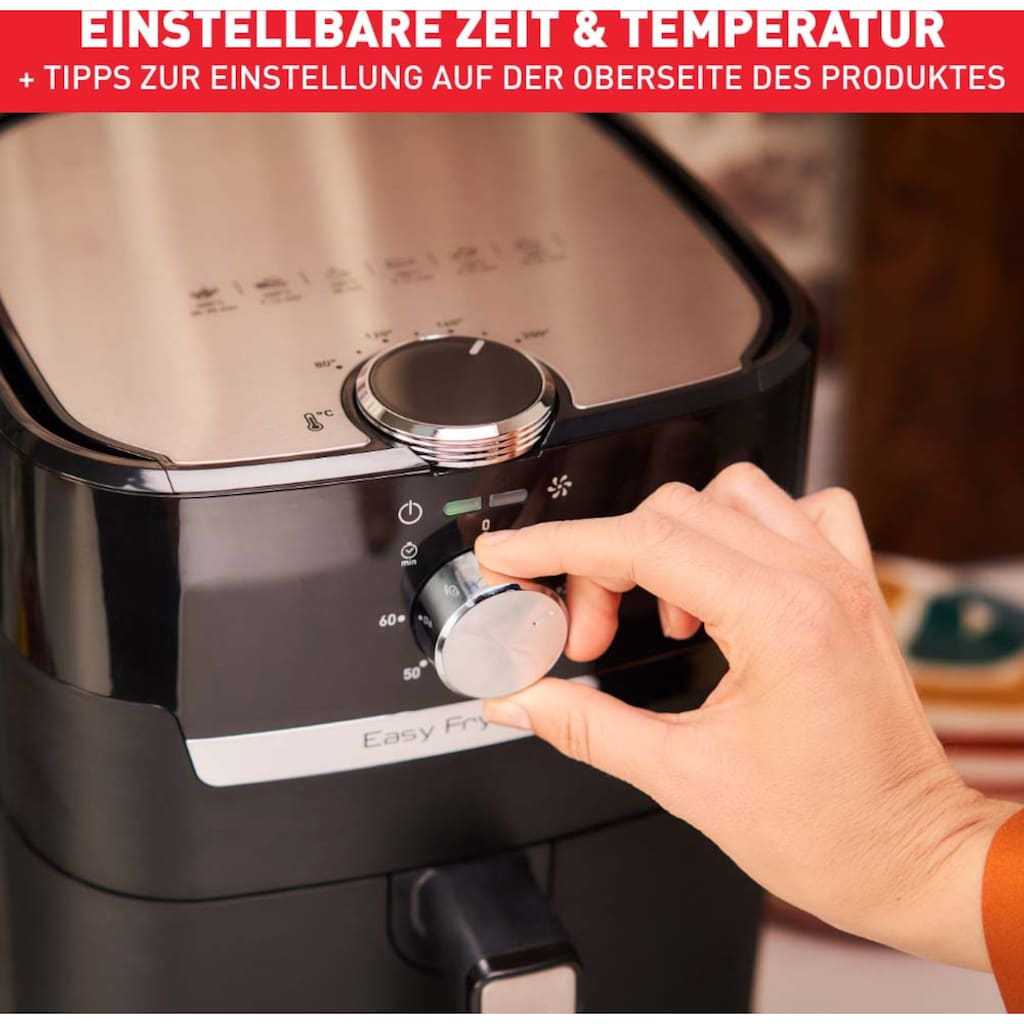 Tefal Heißluftfritteuse »EY5018 Easy Fry & Grill Classic«, 1400 W, einstellbare Temperatur, 4,2 Liter Fassungsvermögen, 60-Minuten-Timer