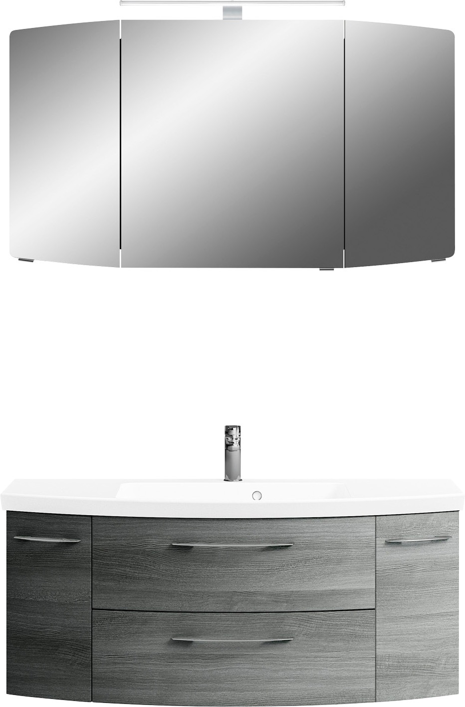 Saphir Badmöbel-Set »Cassca Sprint 2-teilig Mineralmarmor-Waschtisch mit LE günstig online kaufen