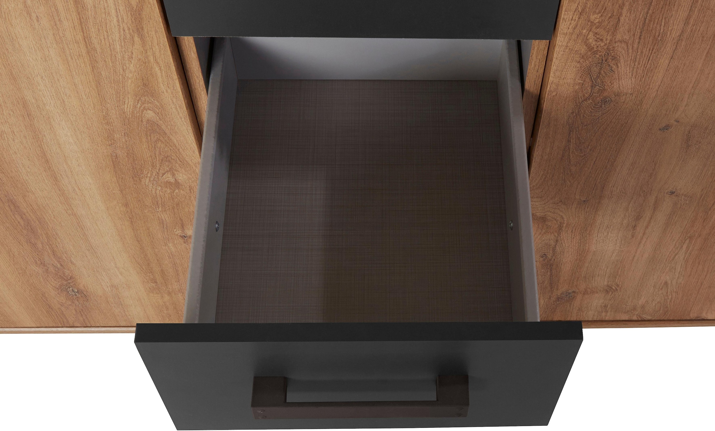 Wimex Kombikommode »Malmö, Schrank mit 2 Türen und 4 Schubladen, Made in Germany«, im rusikaler look, Industrial Design, 130x41x83cm