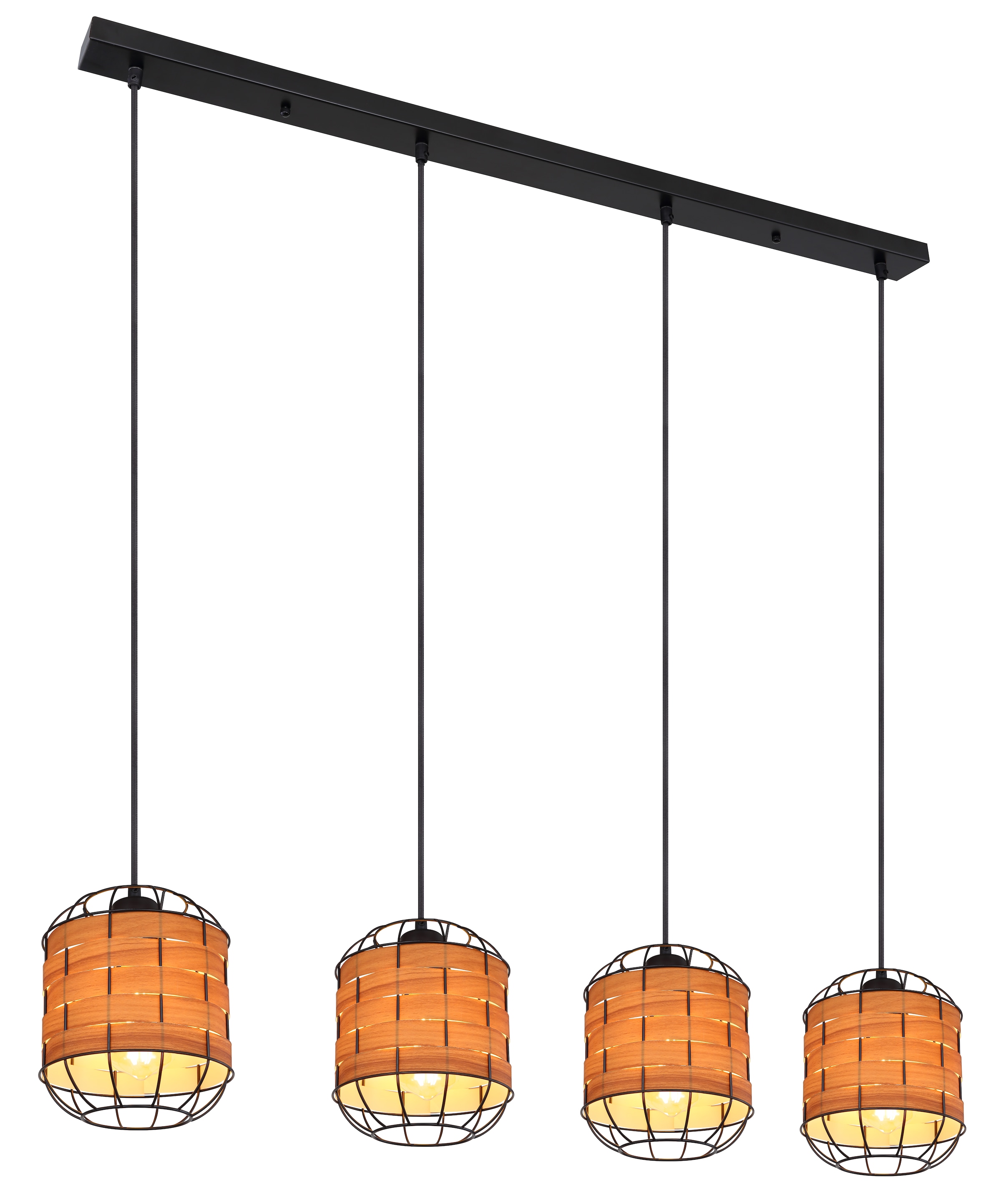 GLOBO LIGHTING Hängeleuchte »ELMAR«, Leuchtmittel E27 | ohne Leuchtmittel, Hängelampe/Pendelleuchte/Esszimmer/Wohnzimmer/Esstisch