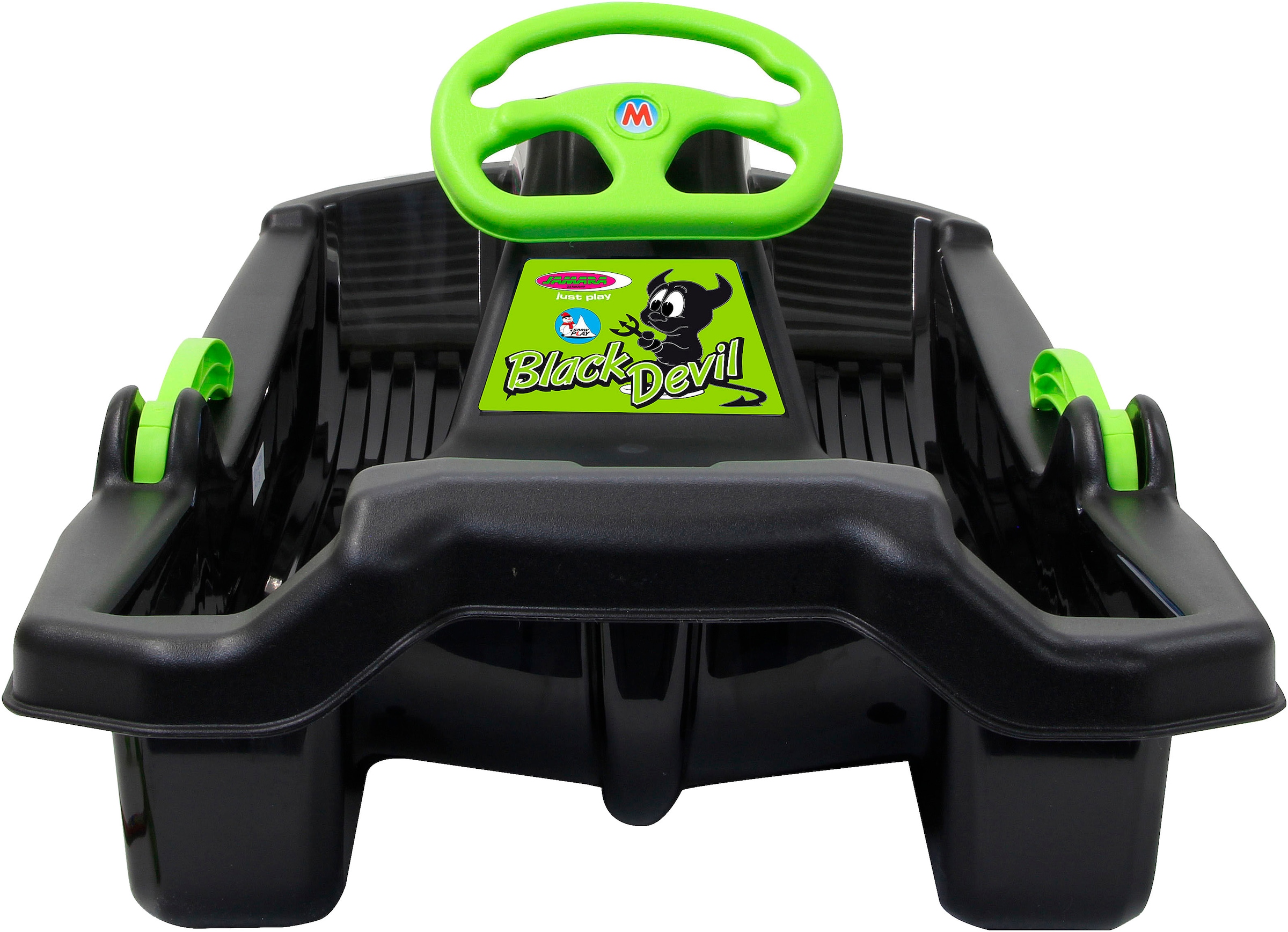 Jamara Bob »Snow Play Bob Black Devil 84cm schwarz mit Lenkrad und Bremse«, Made in Europe