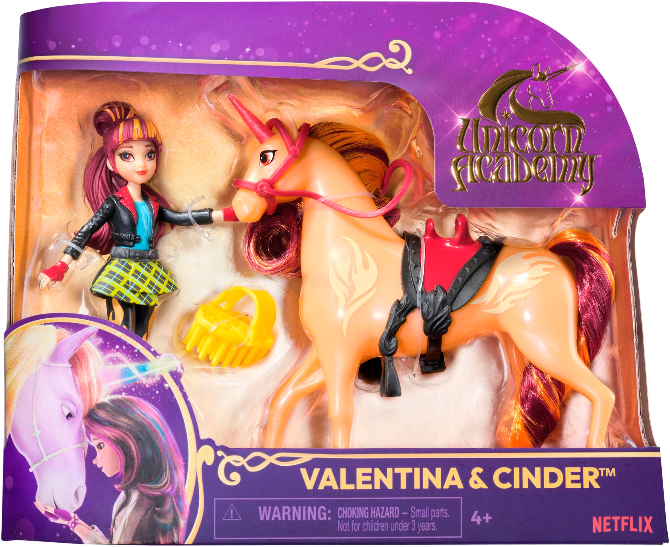 Spin Master Anziehpuppe »Unicorn Academy Valentina und Einhorn Cinder Set«
