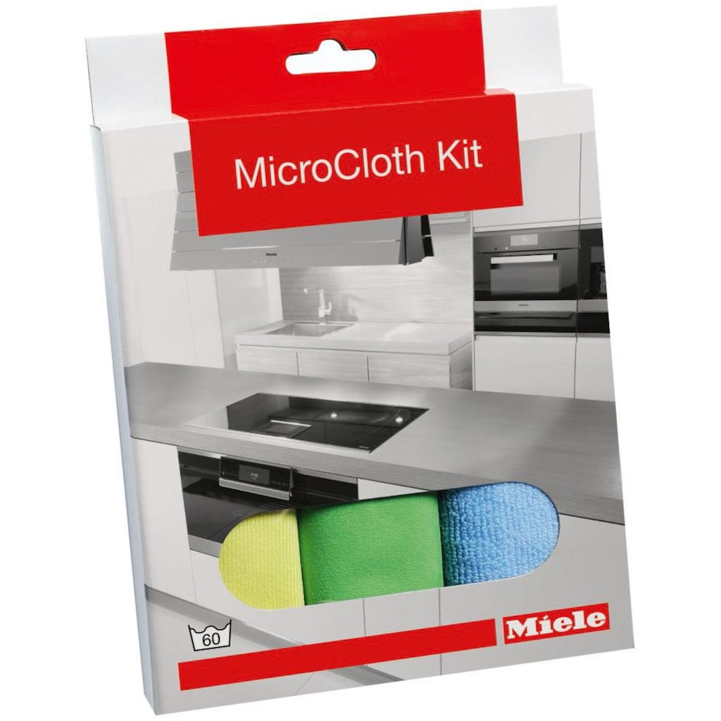 Miele Mikrofasertuch »MicroCloth Kit GP MI S 0031 W«, Mikrofaser, 32,0 cmx32,0 cm, (Set)